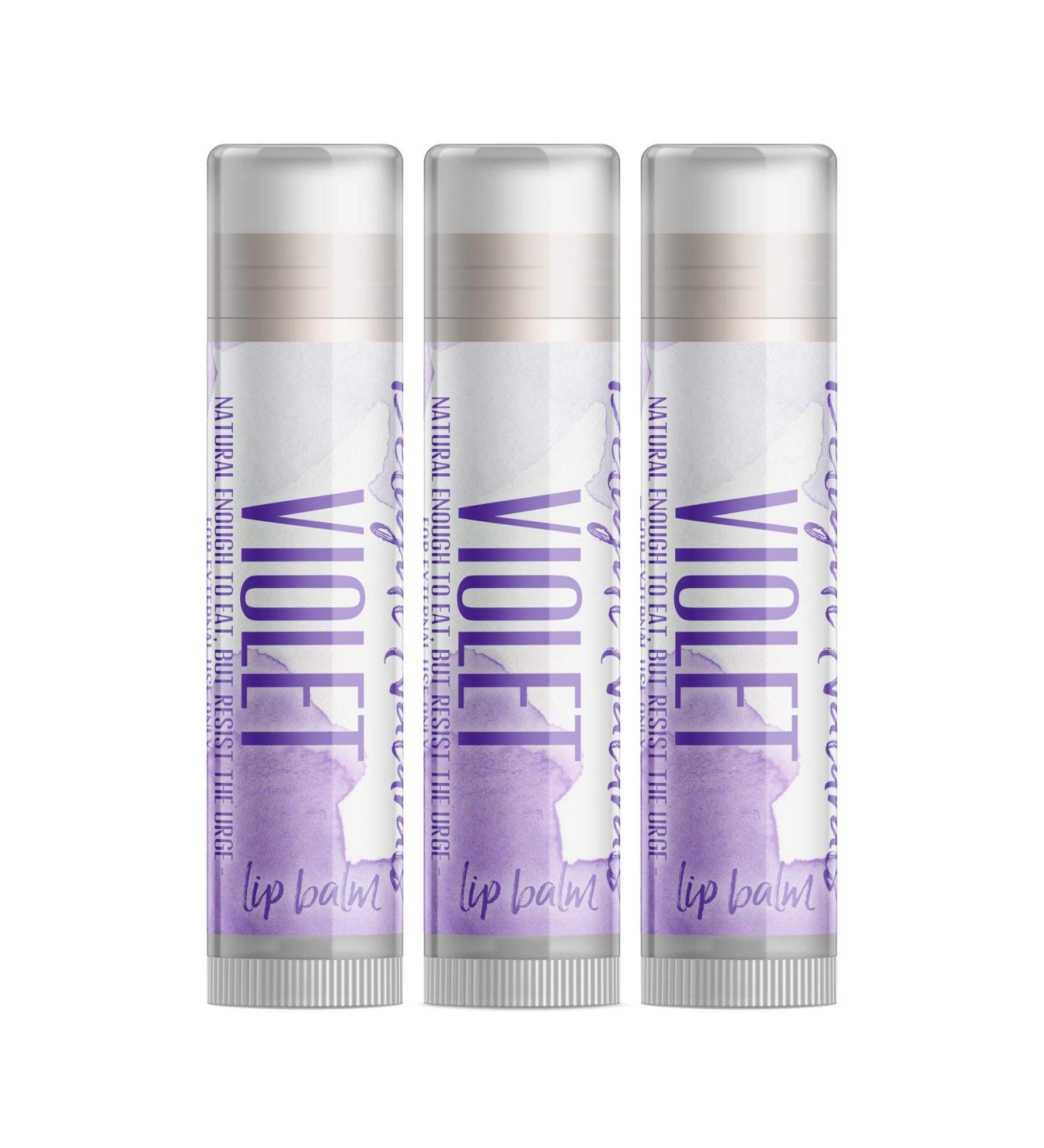 Violet Lip Balm - Set of Three
