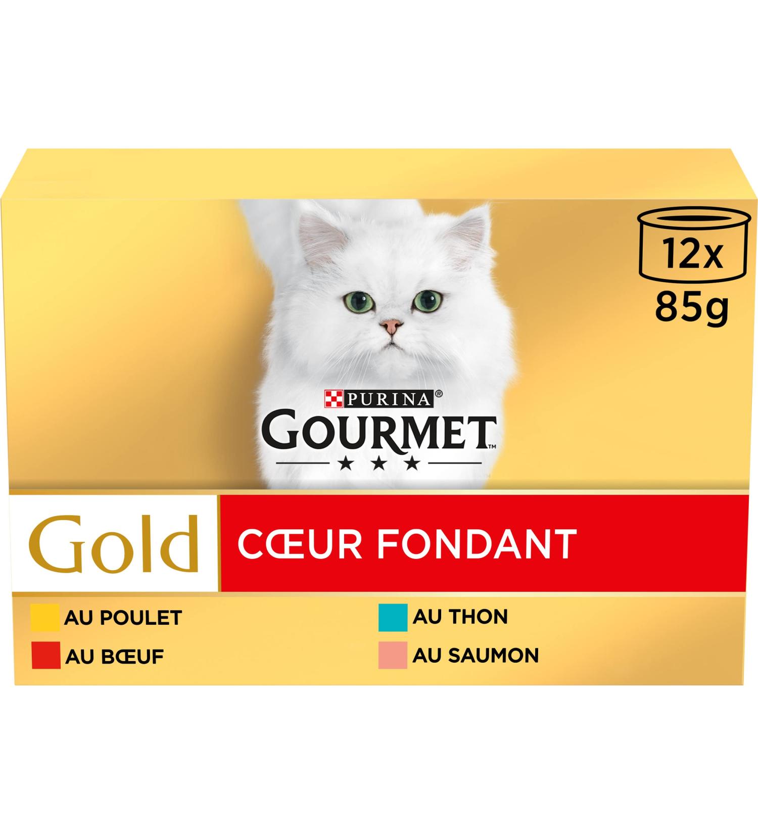 Buy Gourmet Fondant Heart - Tuna Salmon Beef & Chicken | 12 x 85g Melting Treats for Pets - Buy Online on GoSupps.com