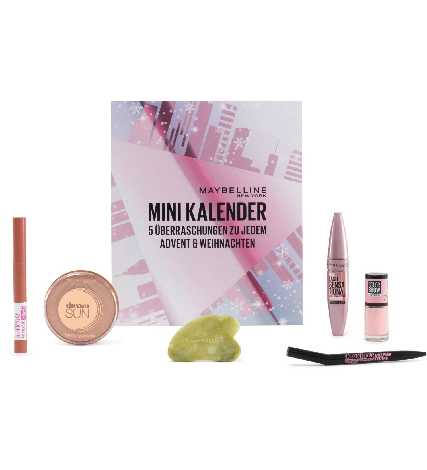 Maybelline New York Mini Advent Calendar 2023 - NYC Sparkle | 5 Doors of Cosmetics | Beauty & Makeup Advent Calendar for Women - Buy Online on GoSupps.com
