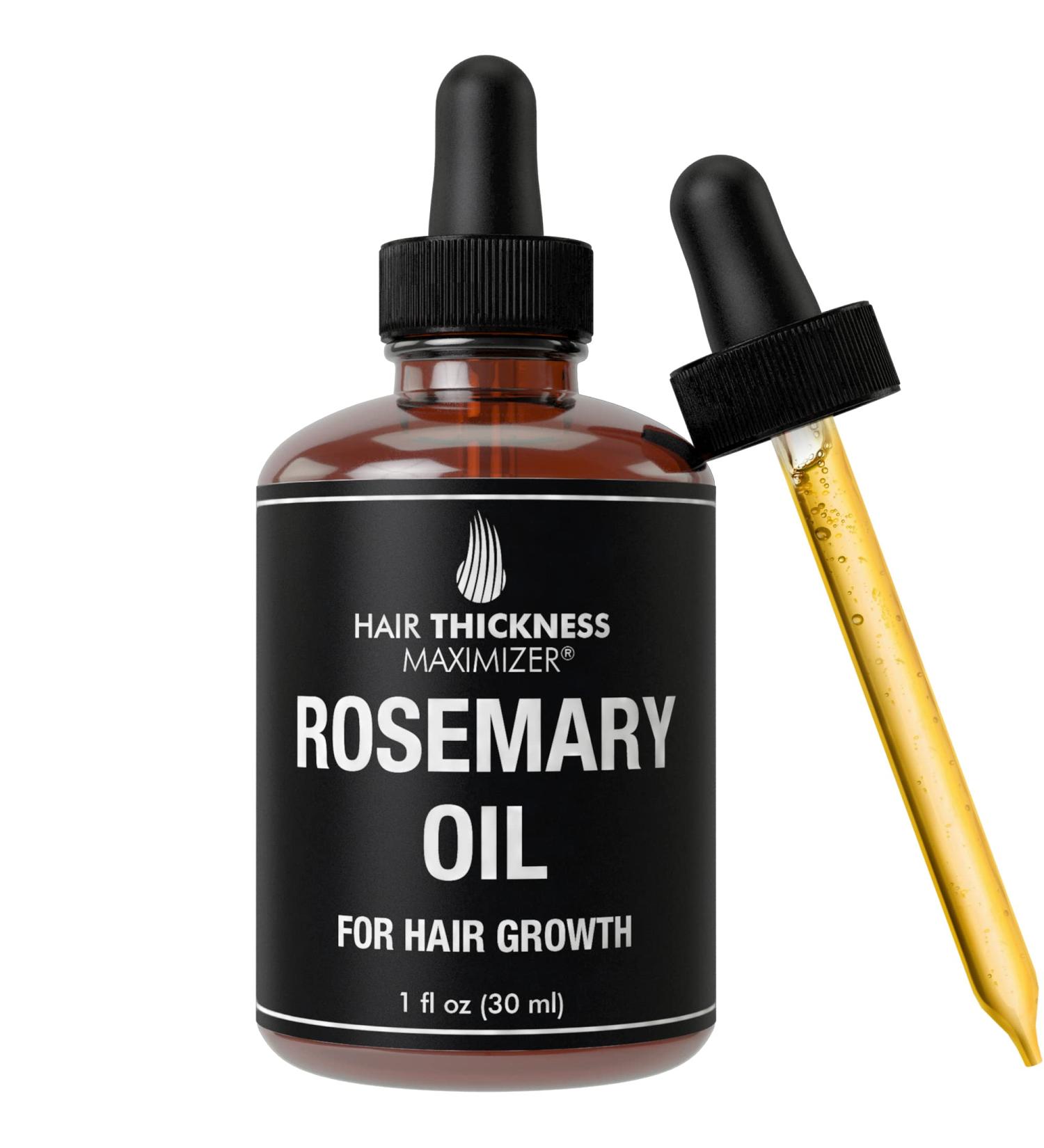 Rosemary Oil for Hair Growth - Vegan Treatment with Jojoba & Jamaican Black Castor Oils - 1oz (Pack of 1) - For Split Ends, Dry Scalp - Women & Men - Buy Online on GoSupps.com