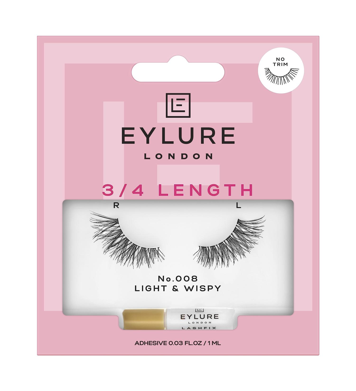 Eylure 3/4 Length No. 008 False Lashes - Natural & Effortless Beauty - Buy Online on GoSupps.com
