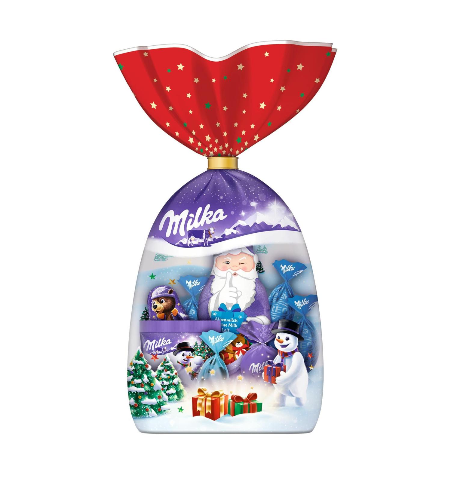  Milka Milka - Assortment of Alpine Milk Chocolates - Christmas Chocolates - 1 Bag of 126 g - Buy Online on GoSupps.com