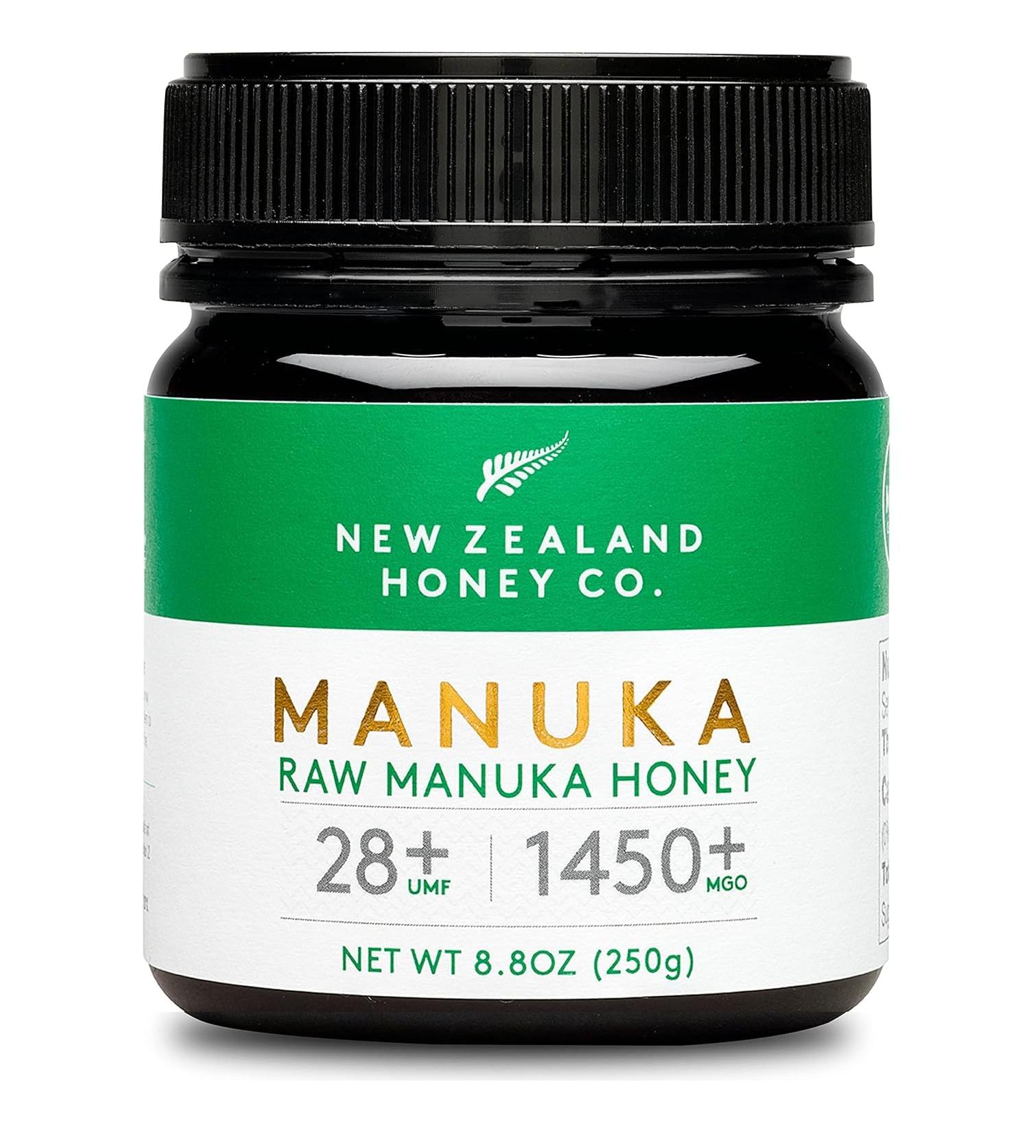New Zealand Honey Co. MGO 1450+ / UMF 28+ Manuka Honey | Active & Raw | Made in New Zealand | 250g - Buy Online on GoSupps.com