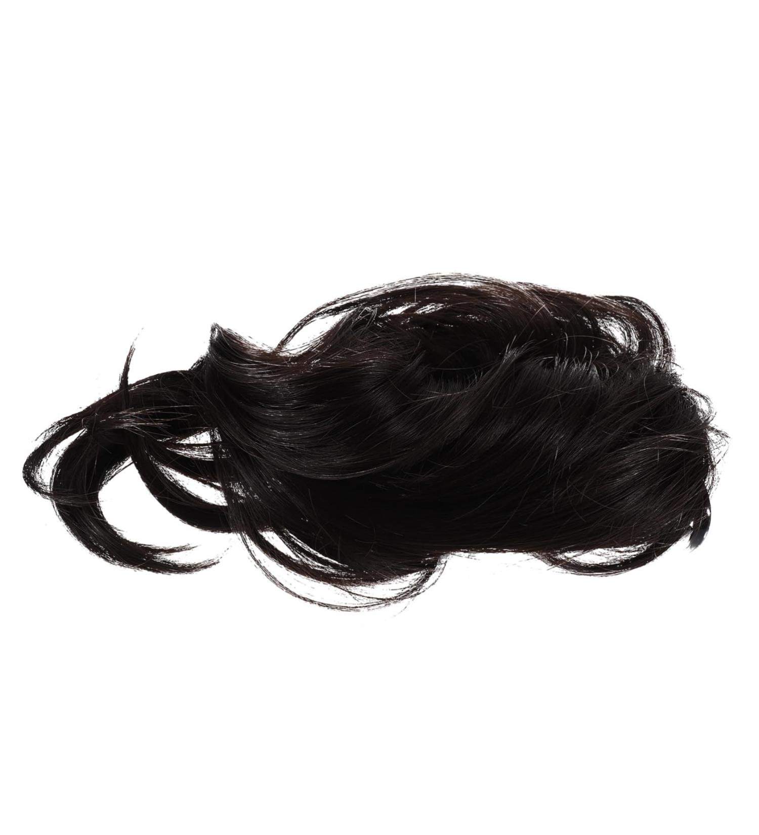 minkissy Wig Fake Hair High Temperature Wire Extension Brown Black 22x10cm As Shown - Buy Online on GoSupps.com