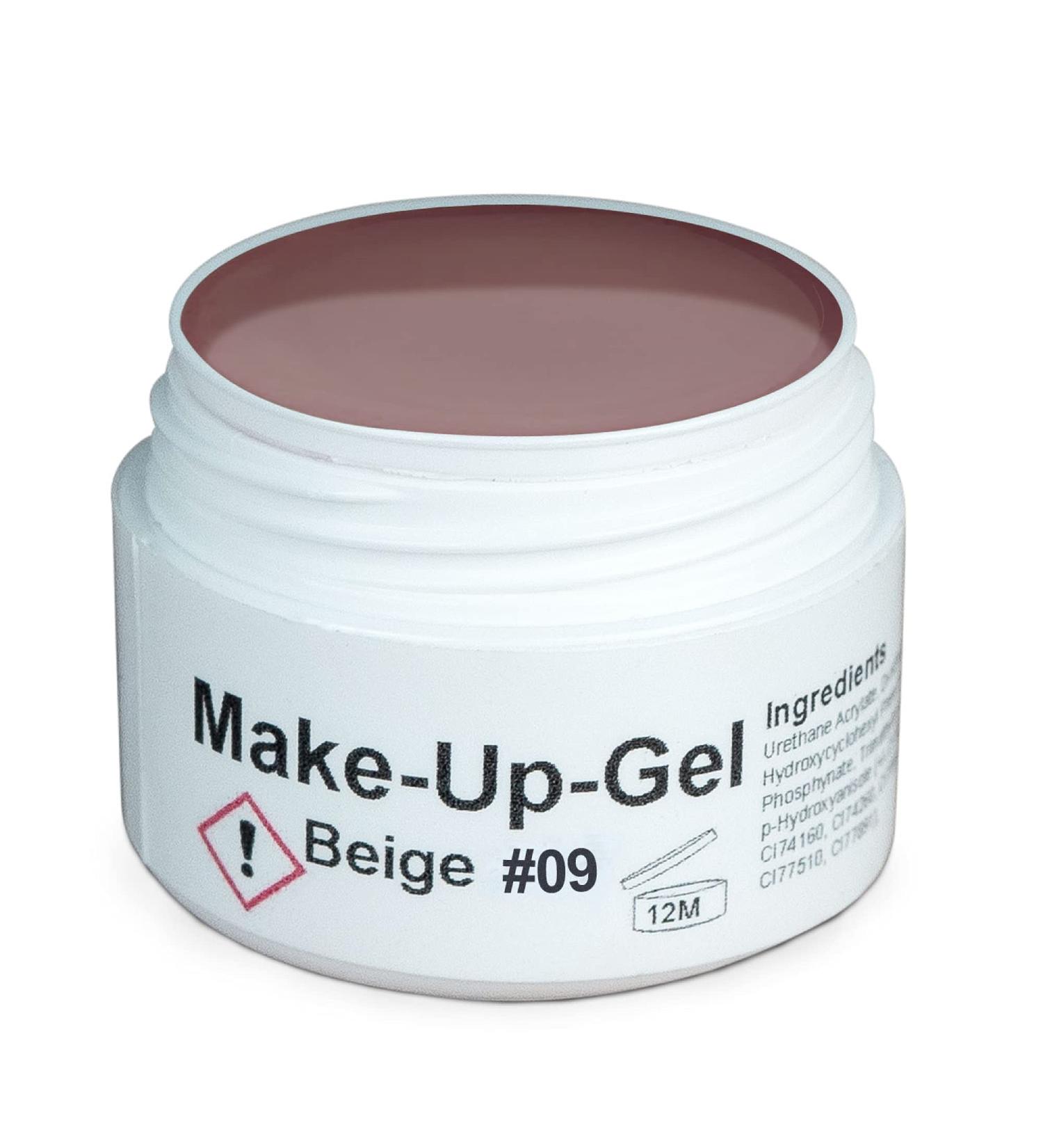 GS-Nails UV Make-up Gel Camouflage for Nail-Art | 15 ml Self-Smoothing Hardening Cover Gel in Beige #09 - Perfect for Nail Design - Buy Online on GoSupps.com