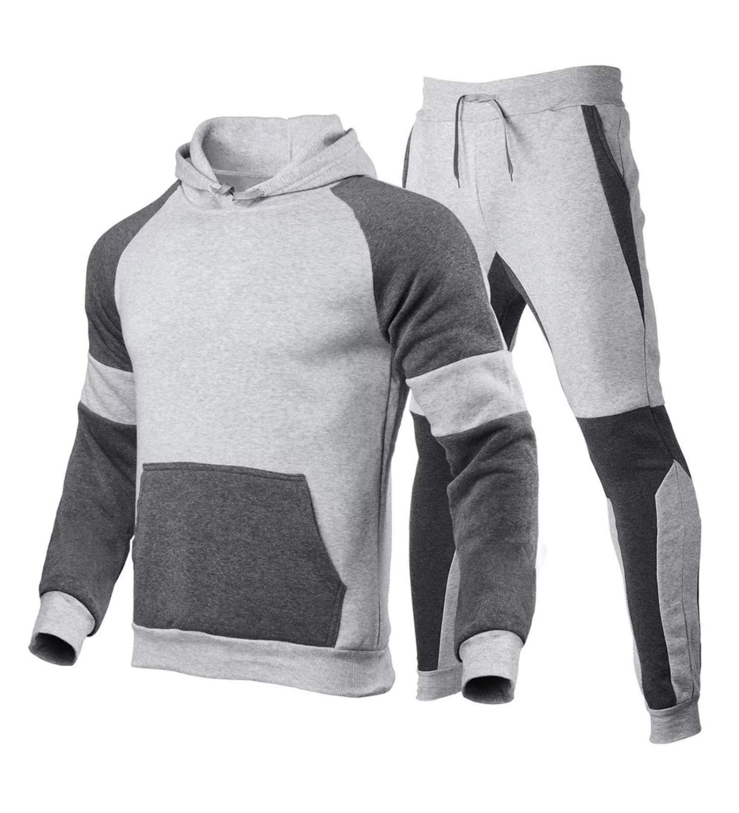 Men's Hanxiulin Training Suit - Casual Jogging & Sports Jacket | Hooded Sweat Jacket for Running & Leisure in Gray - Buy Online on GoSupps.com
