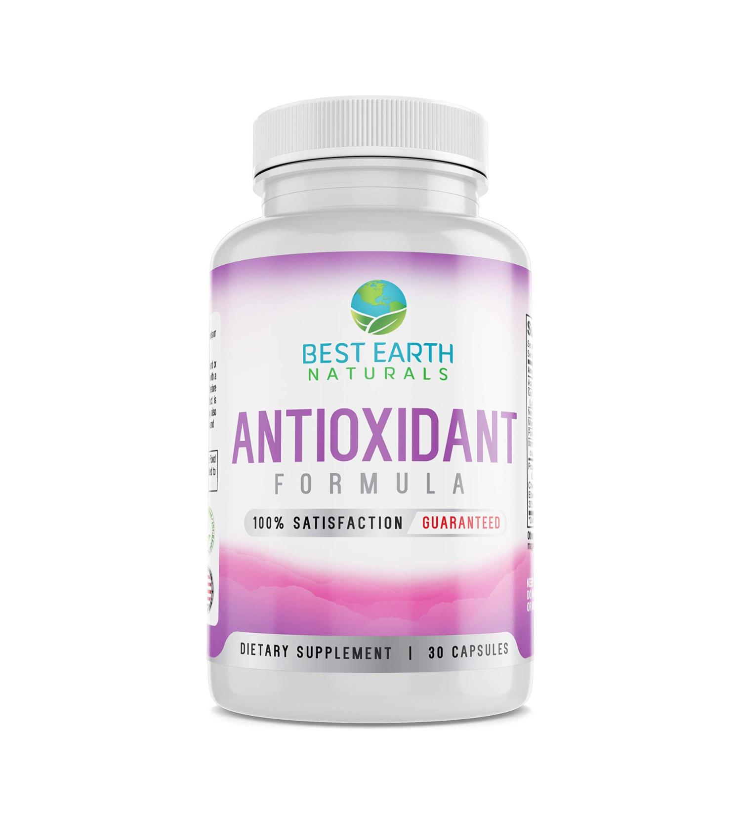 Best Earth Naturals Antioxidant Supplement | Pomegranate Mangosteen & Goji Berry Capsules for Immune Support - 30 Day Supply - Buy Online on GoSupps.com