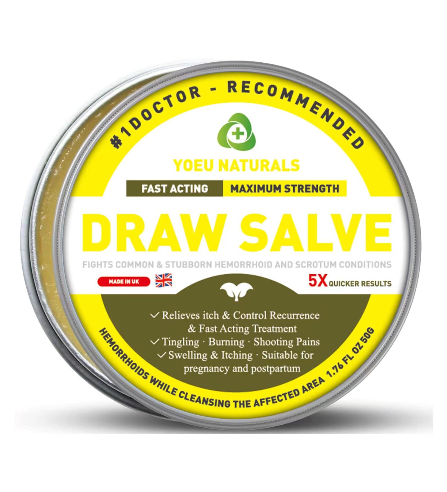 Organic Herbal Hemorrhoid Cream for Fast Relief - 1.76 Oz - Suitable for Adults, Pregnant & Postpartum Women - Buy Online on GoSupps.com