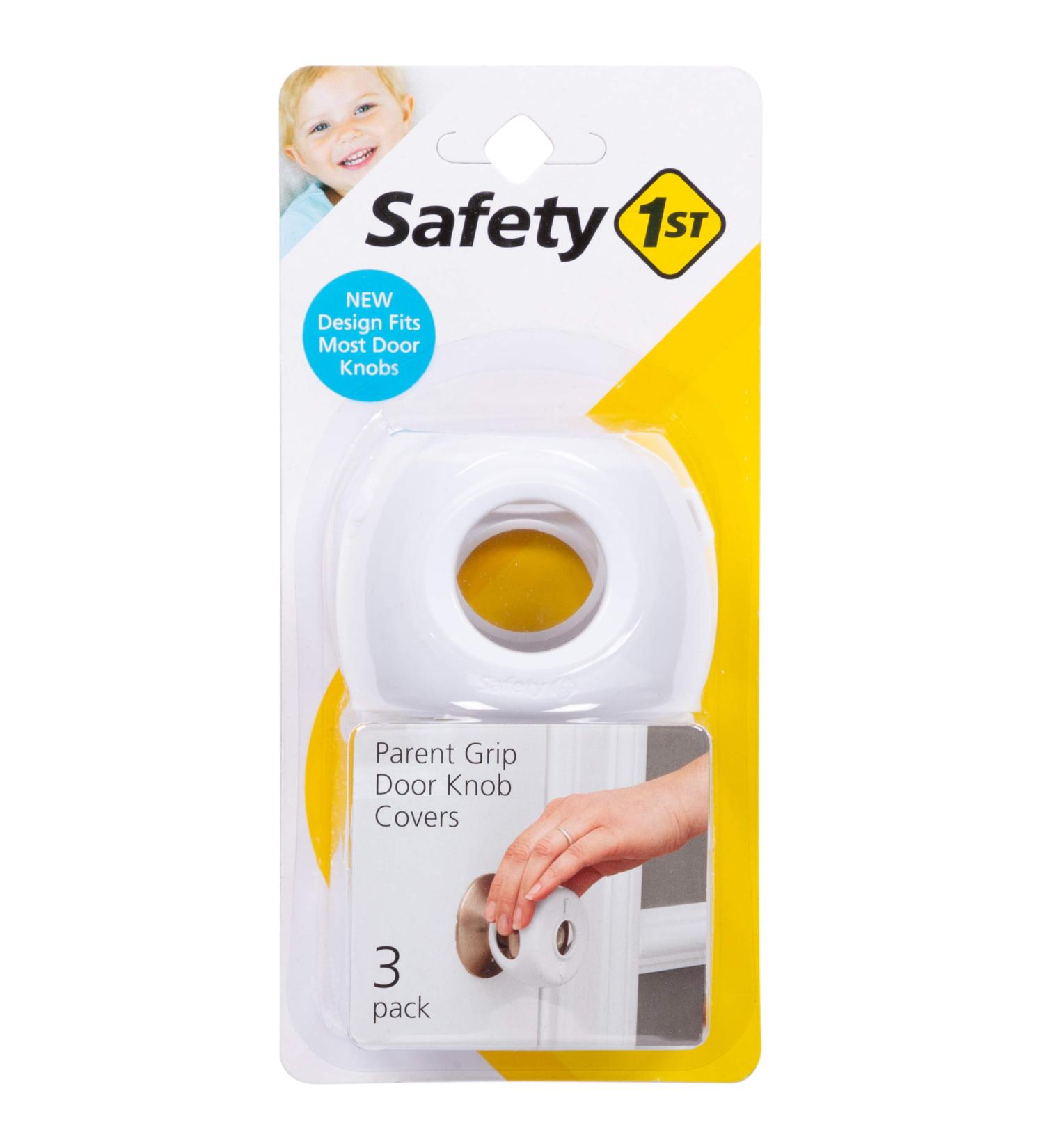 Safety 1st Parent Grip Door Knob Covers - White - Pack of 3 - Childproofing Essential - Buy Online on GoSupps.com