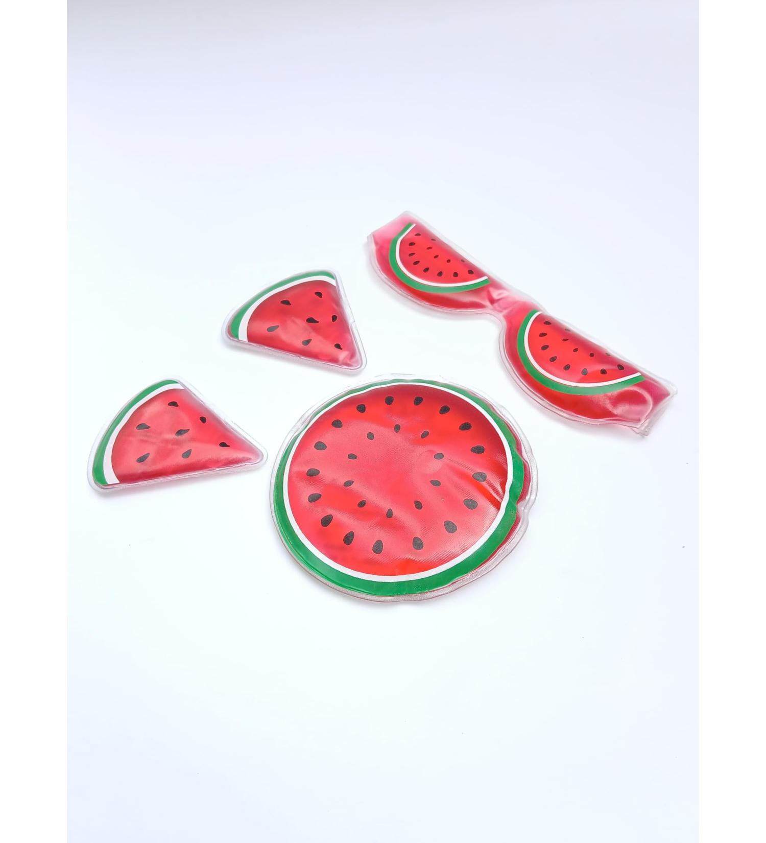 Buy CoolFruit Facial Gel Ice Therapy Kit | Soothing Gel Pads & Eye Mask for Puffy Eyes Migraines & Toothaches - Watermelon-Scented Relief - Buy Online on GoSupps.com