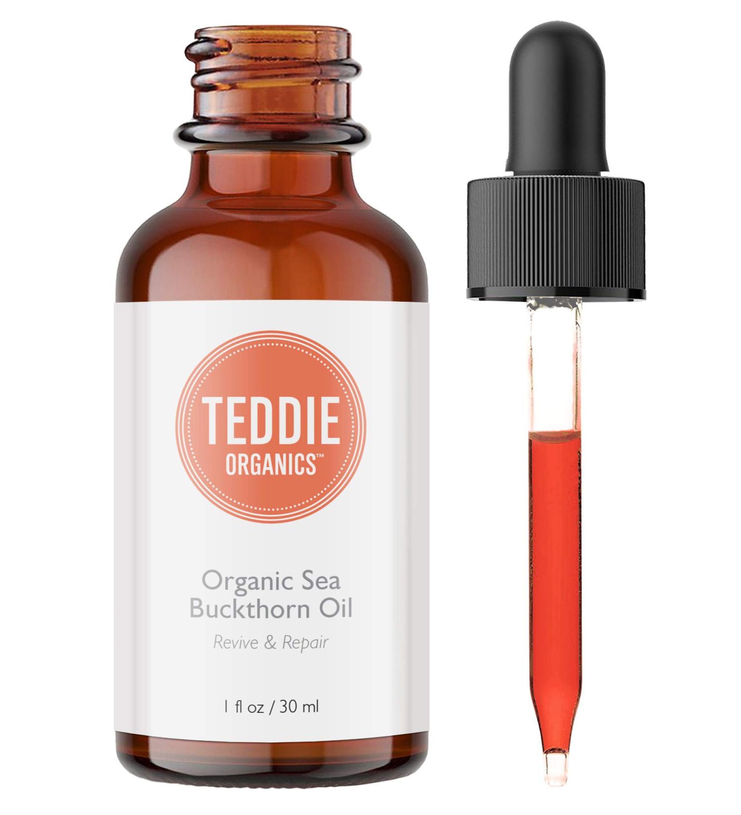 Organic Sea Buckthorn Oil - Cold Pressed Unrefined Anti-Aging Skin Serum for Face - Nourish & Revitalize - Shop Internationally - Buy Online on GoSupps.com