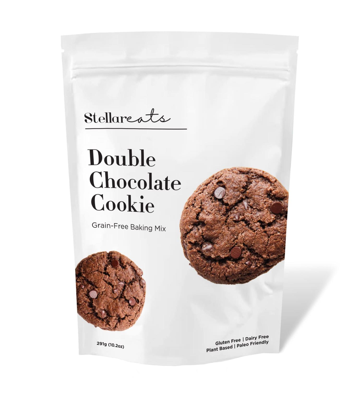 Stellar Eats Double Chocolate Cookie Baking Mix - 10.2 oz - Grain Free, Gluten Free, Dairy Free, Plant Based, Paleo Friendly - Buy Online on GoSupps.com