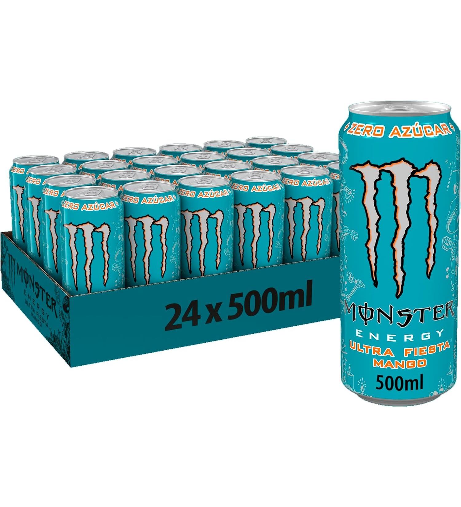 Monster Ultra Fiesta Sugar Free 24x500ml (Pack of 24 Cans)