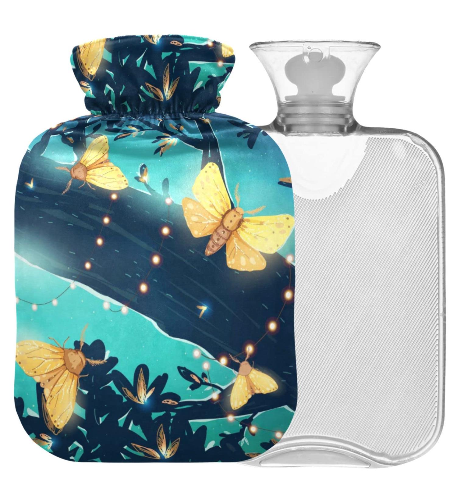 Buy Naanle Bright Night Butterflies Hot Water Bottle 2L - Pain Relief & Therapy with Cover and Handle - International Shipping Available - Buy Online on GoSupps.com