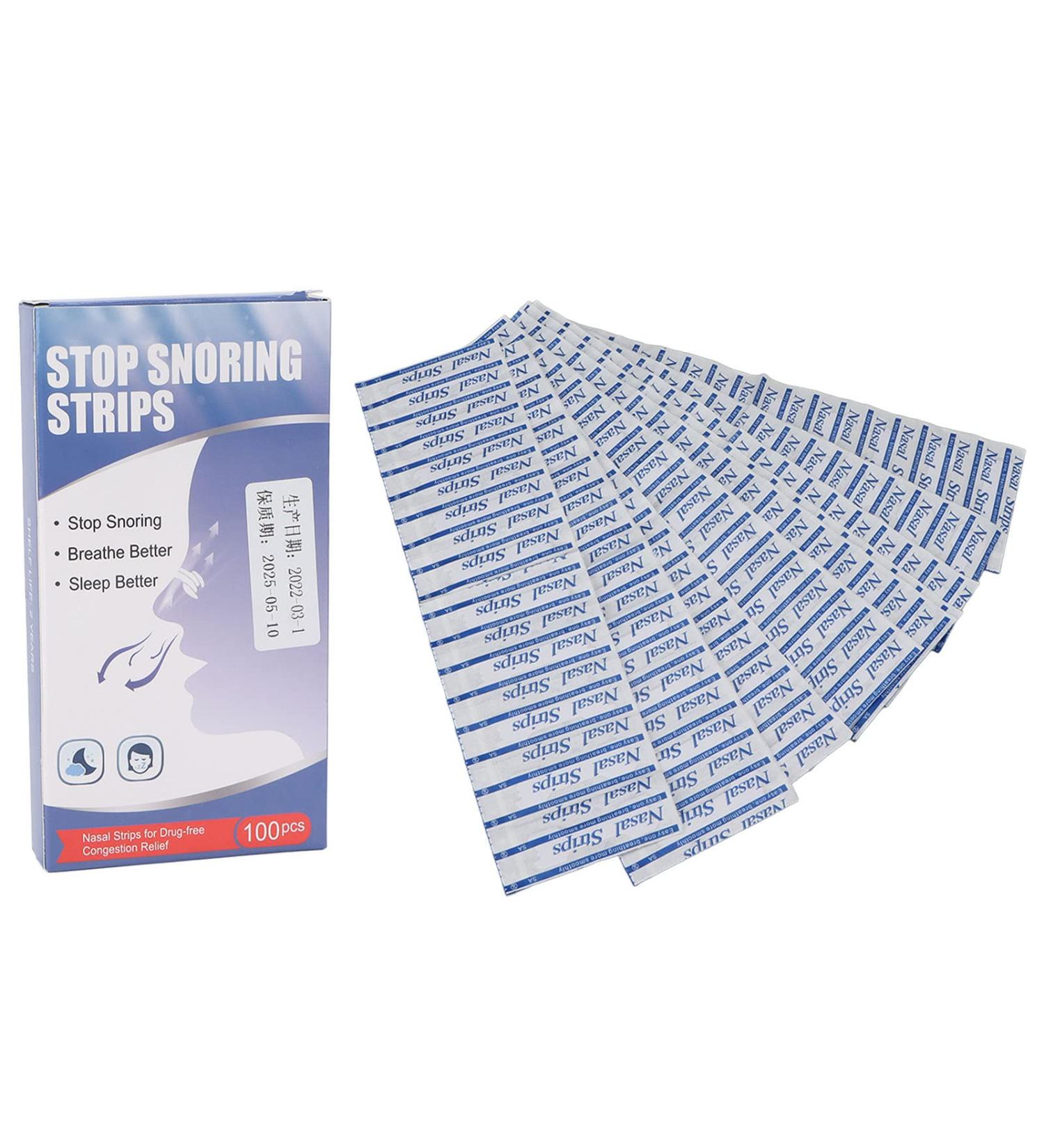Pilipane 100 Pcs Nose Strips for Snoring and Stuffy Nose Relief - Professional Solution for Improved Night Sleep - Buy Online on GoSupps.com