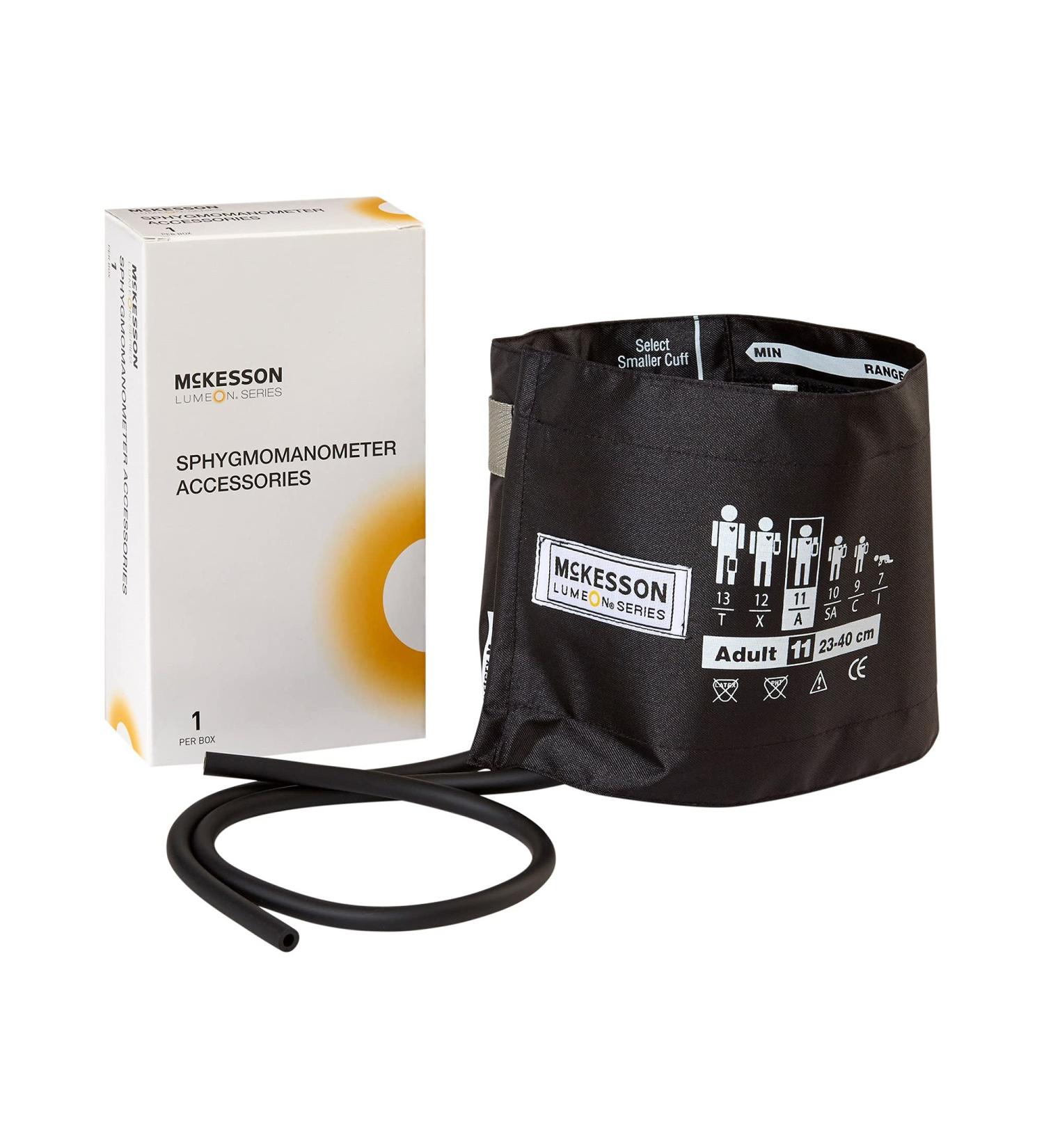 McKesson LUMEON Nylon Blood Pressure Cuff & Bladder Black Adult Medium 23-40cm - 1 Count - Buy Online on GoSupps.com