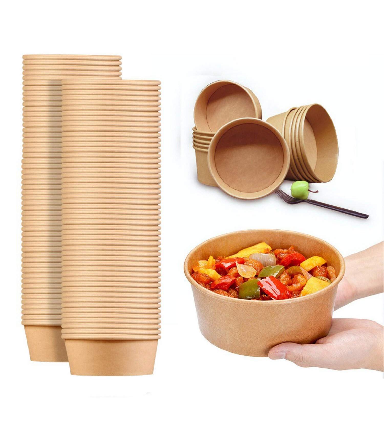 TOPtoper 30 Oz Large Paper Bowls - 80 Pcs Disposable Soup Bowls for Hot/Cold Food - Plastic-Free Party Supplies - Buy Online on GoSupps.com