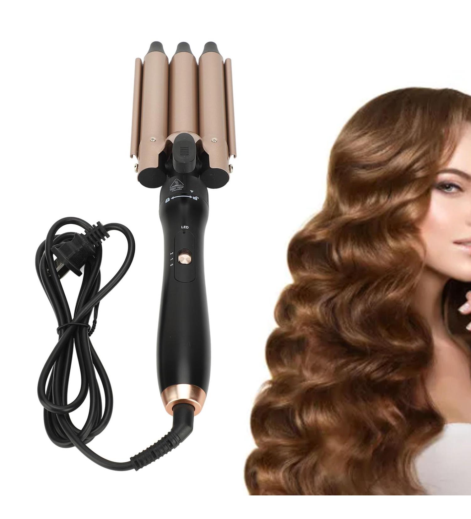 5 in 1 Curling Wand Set Multifunctional Styling Tool with LCD Display for Professional and Home Use Ceramic Coating Rose Gold - Buy Online on GoSupps.com