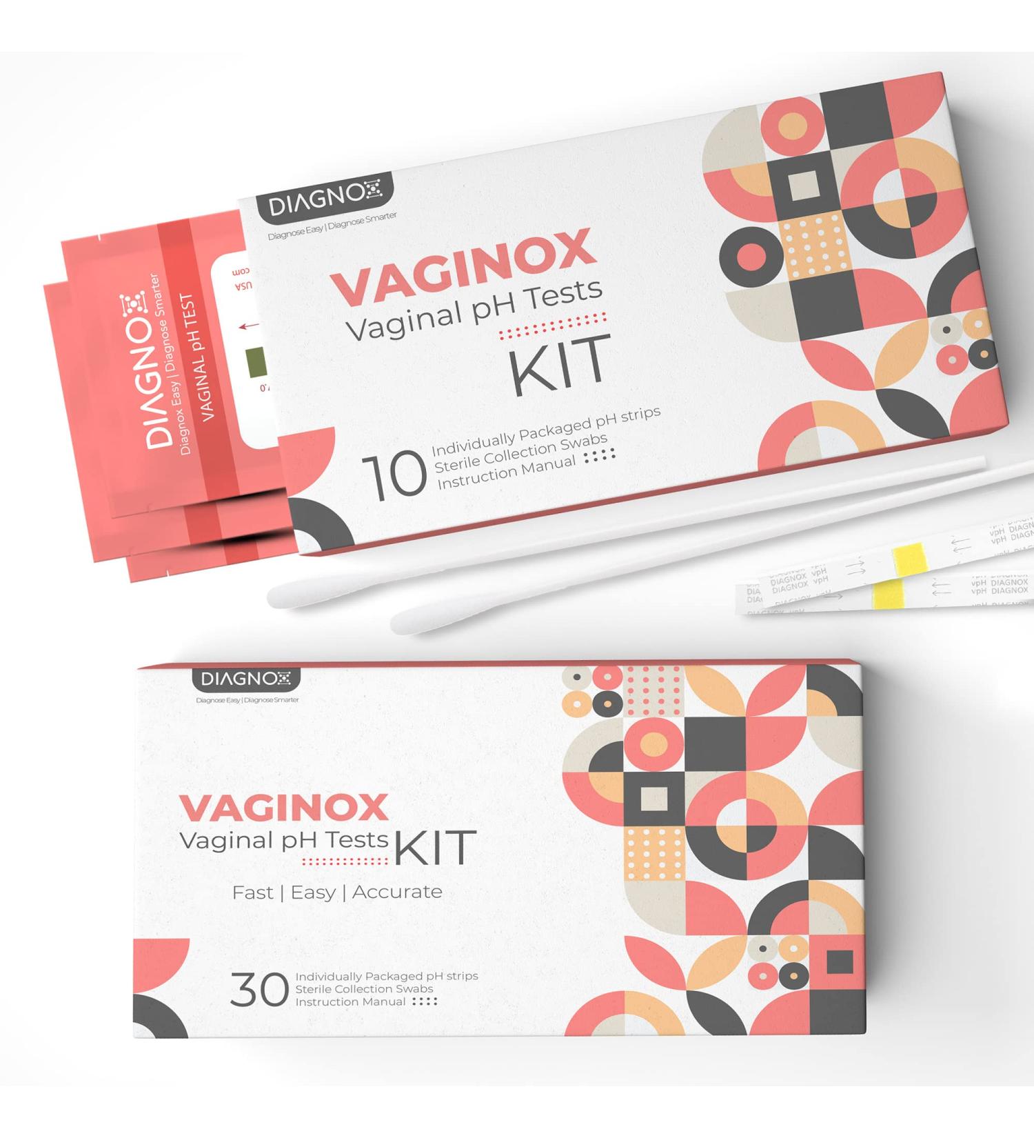 VAGINOX Vaginal PH Test Kit - Monitor PH Balance & Yeast Infection - BV Test Strips for Women (30ct) - Buy Online on GoSupps.com