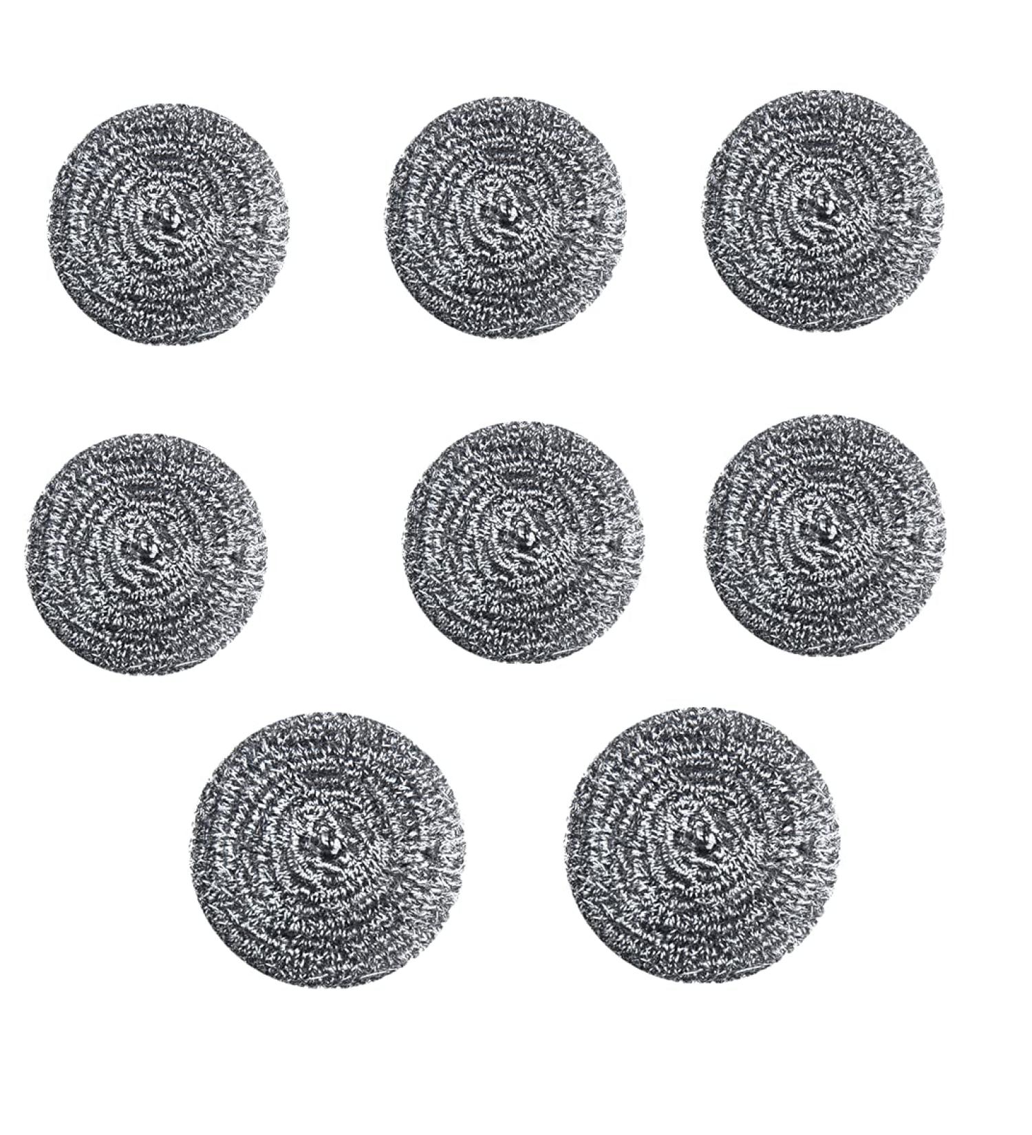 PGLY Stainless Steel Kitchen Cleaning Brush Pot Steel Ball Cleaning Washing The Dishes Stainless Steel Dish Brush Pot Cleaning Ball Kitchen Home not to Drop Wire Steel Wire Ball Independent Packing - Buy Online on GoSupps.com