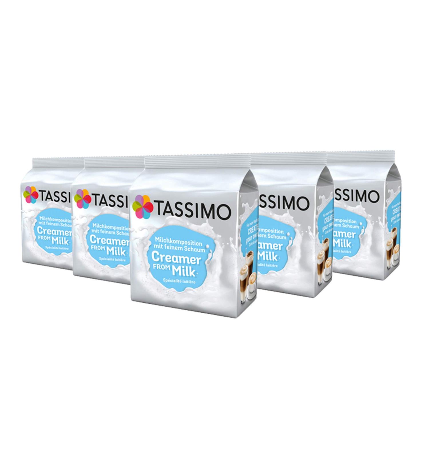 Buy Tassimo Milk Capsules - 80 Total 5 Packs of 16 Drinks Each | International Shipping Available - Buy Online on GoSupps.com