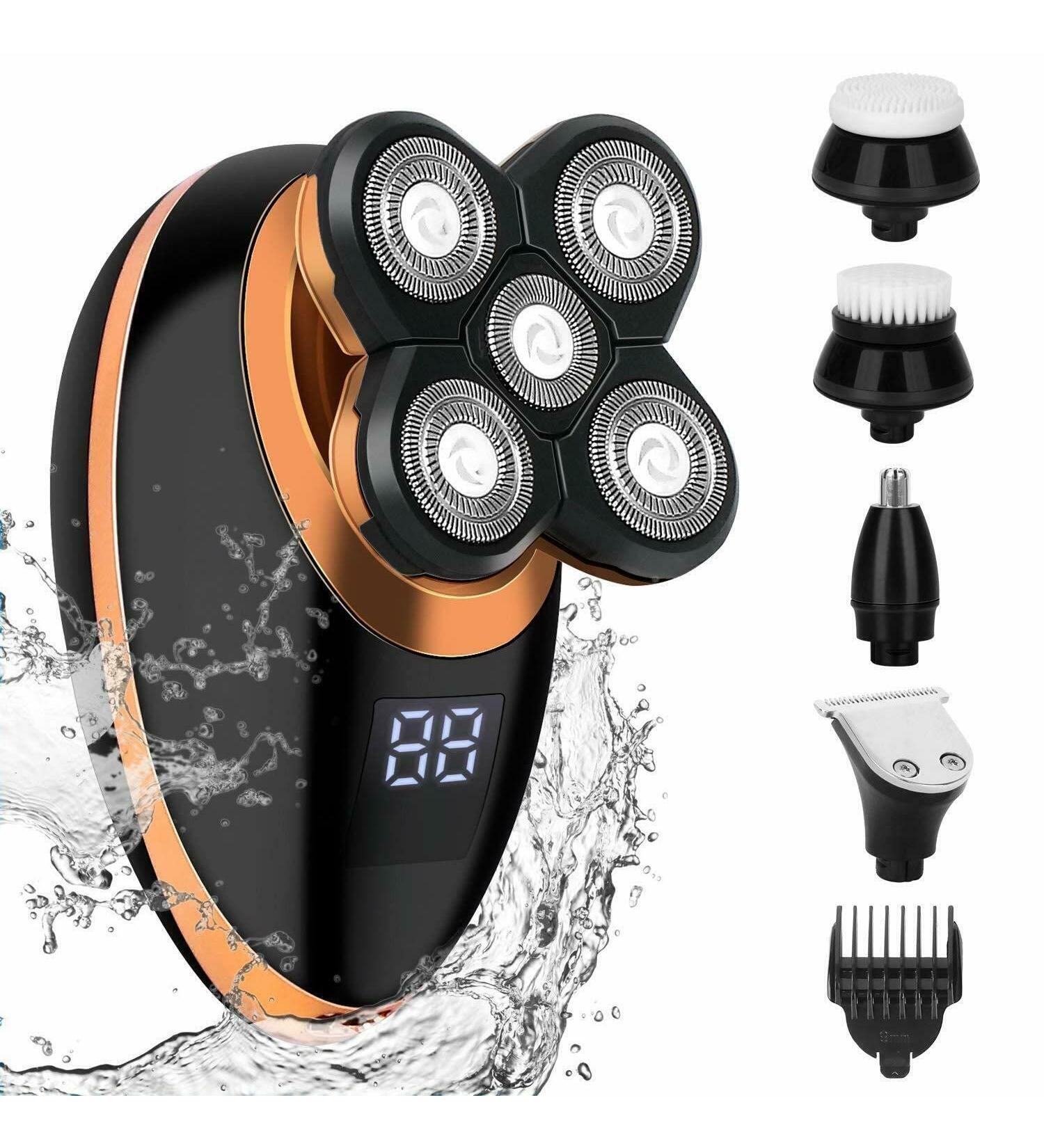 Buy 5 Head Floating Electric Shaver for Bald Men | Cordless Beard & Hair Trimmer - Best Shaving Experience Worldwide - Buy Online on GoSupps.com