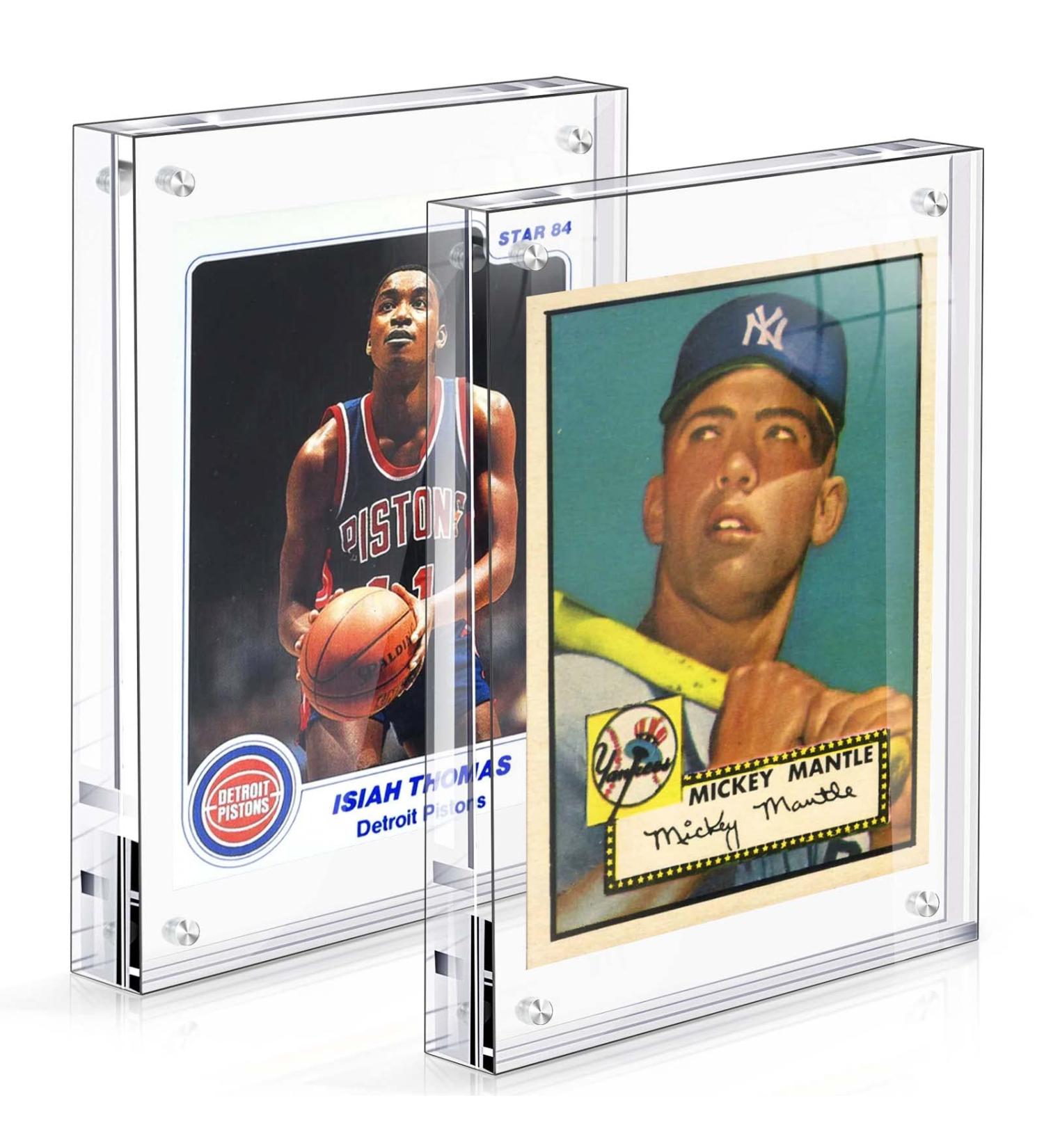 Acrylic Card Frame  Magnetic Trading Card Display Frames Desktop Display - 2 Sets Clear - Buy Online on GoSupps.com