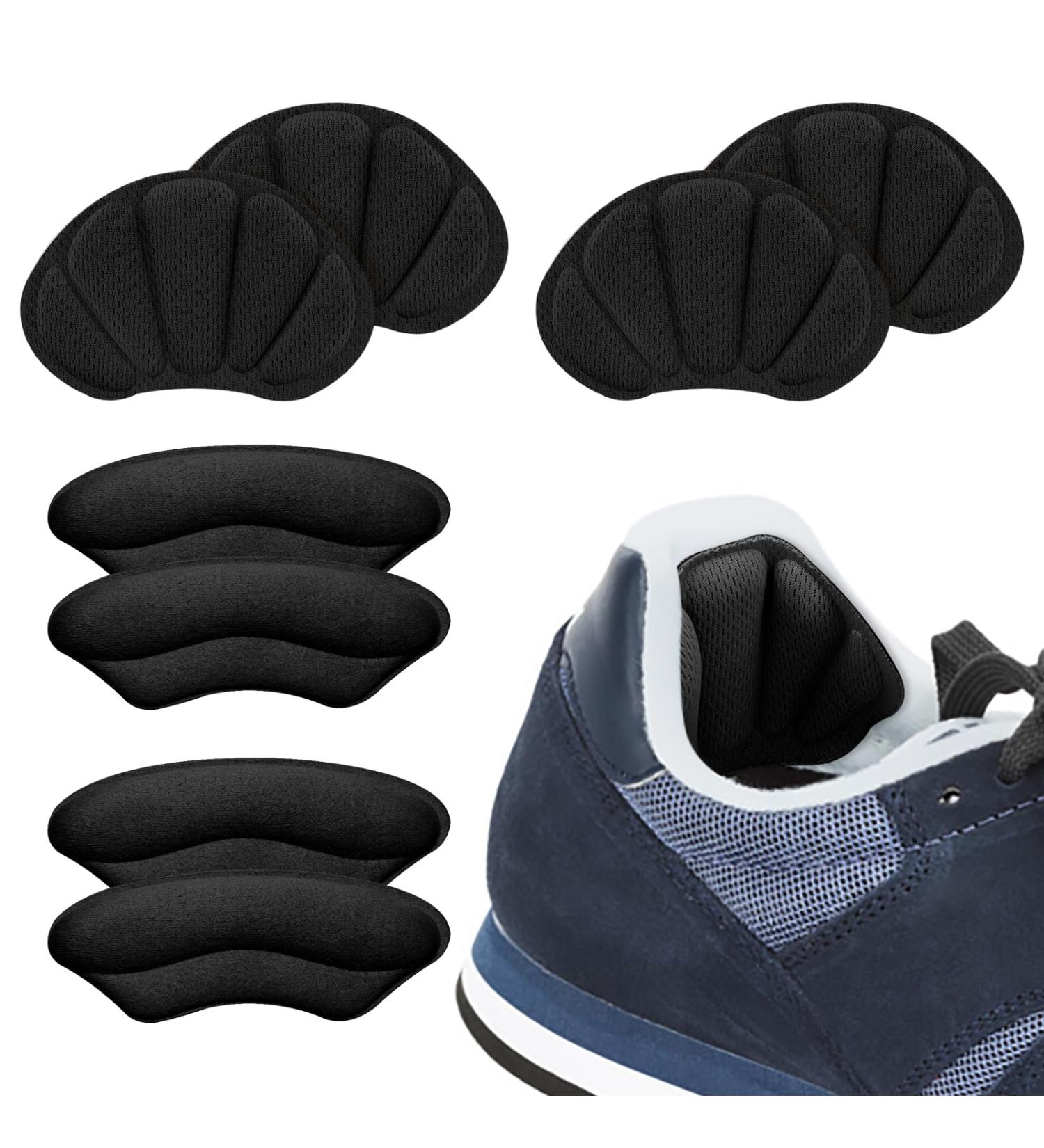 WLLHYF Heel Grips Liner Cushions - 4 Pairs, Black - Prevent Skin Rubbing and Blisters, Improve Shoe Fit - Ideal for High Heels and Sports Shoes - Buy Online on GoSupps.com