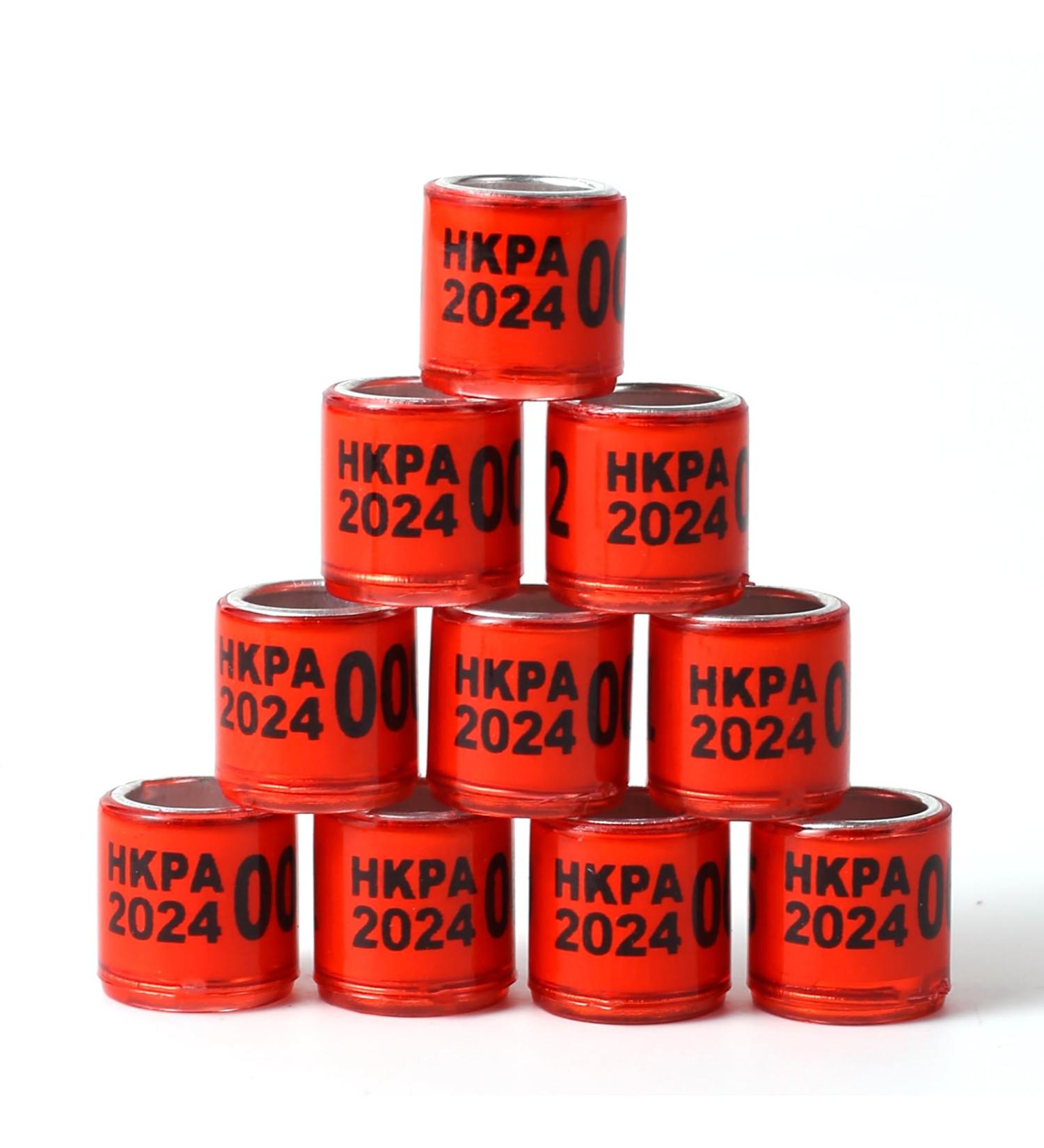 100PCs Multicolor Aluminum Pigeon Leg Rings | 2024 HKPA Training Footrings for Bird Identification | Durable Plastic Tauben Leg Bands - Buy Online on GoSupps.com