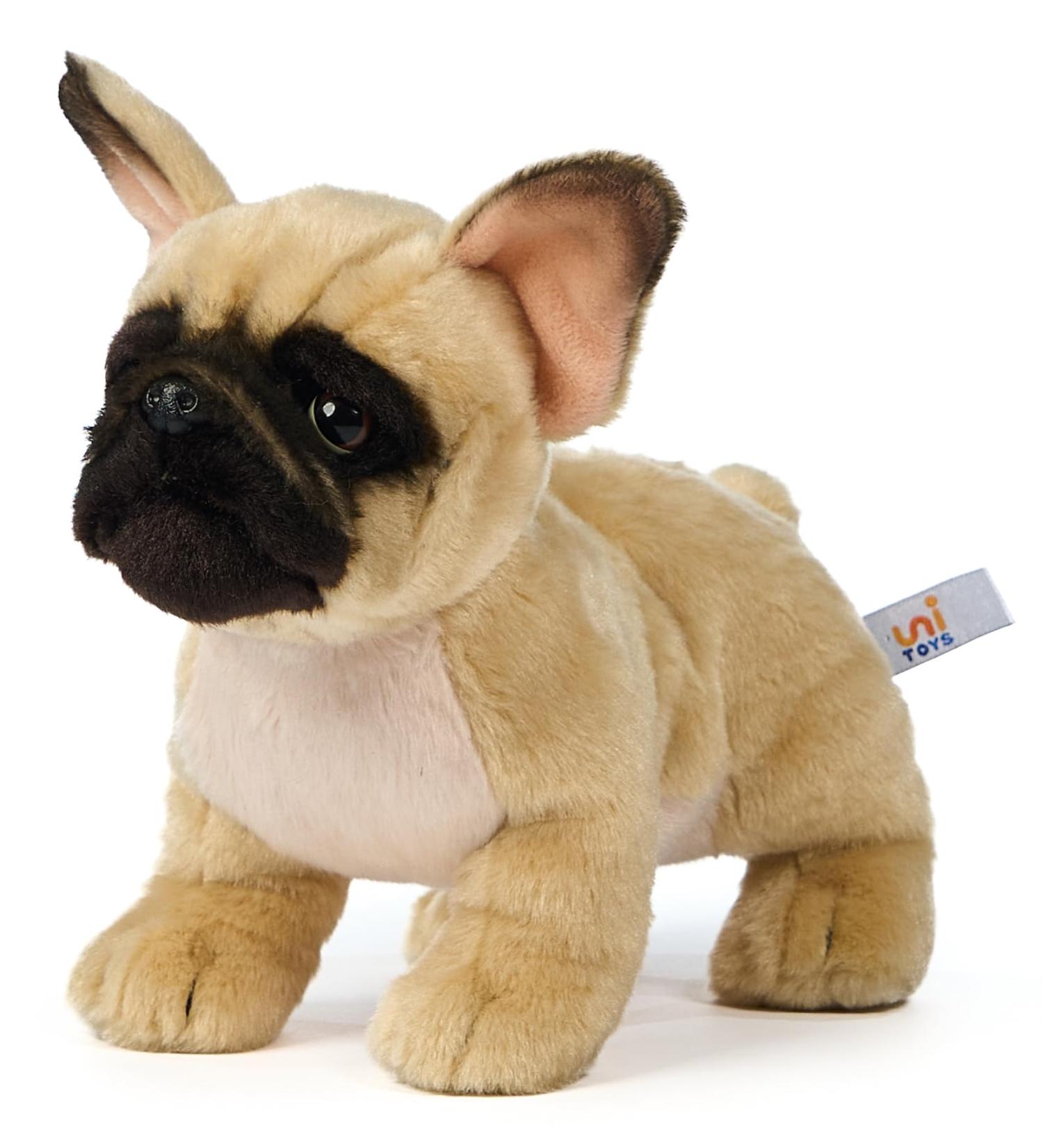Buy Uni-Toys Beige French Bulldog Plush Toy - 26 cm Cuddly Dog - No Leash - International Shipping Available - Buy Online on GoSupps.com