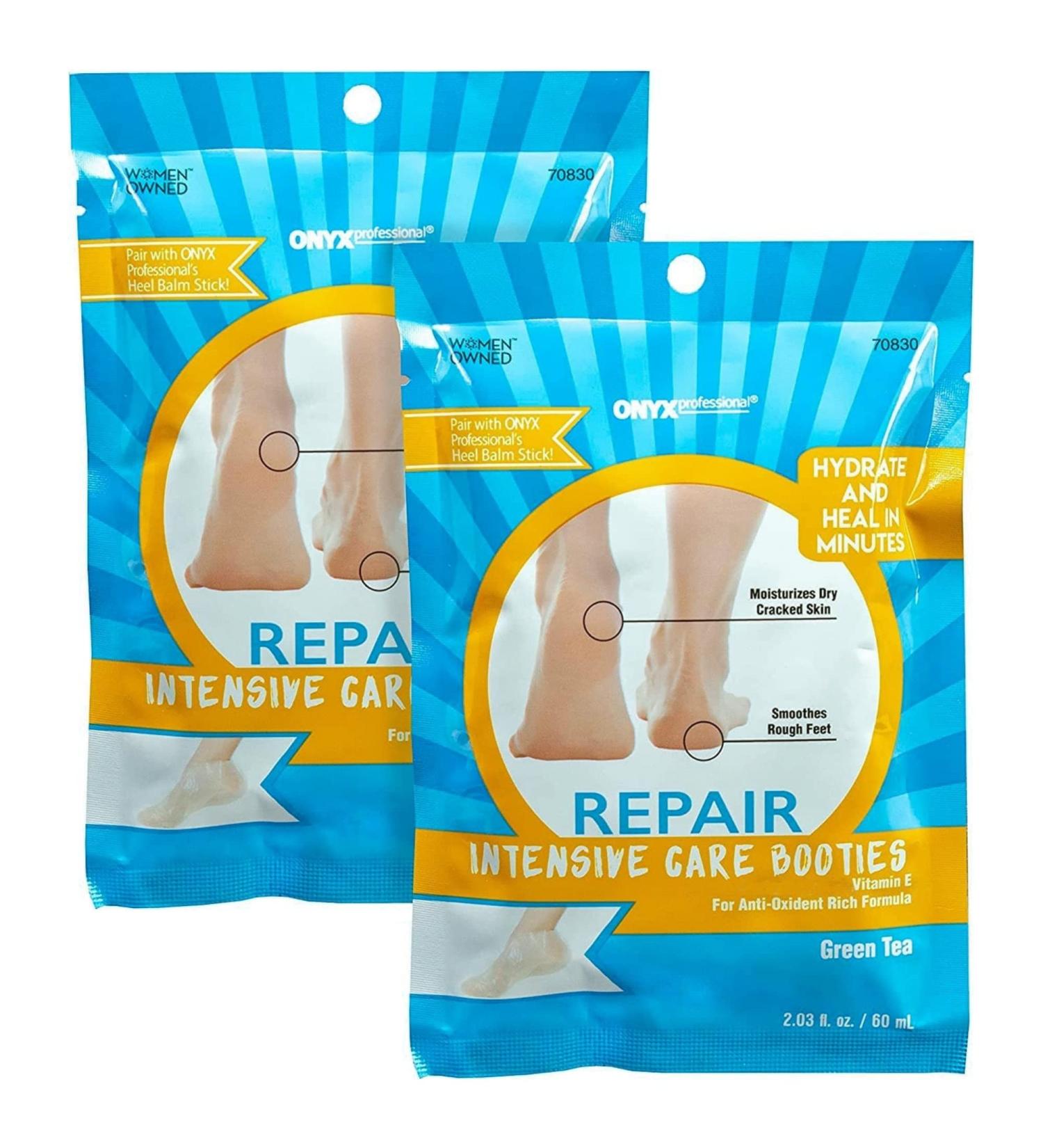 Onyx Professional Moisturizing Socks Foot Mask (2 Pack) - Cracked Heel Repair and Dry Feet Treatment - Buy Online on GoSupps.com