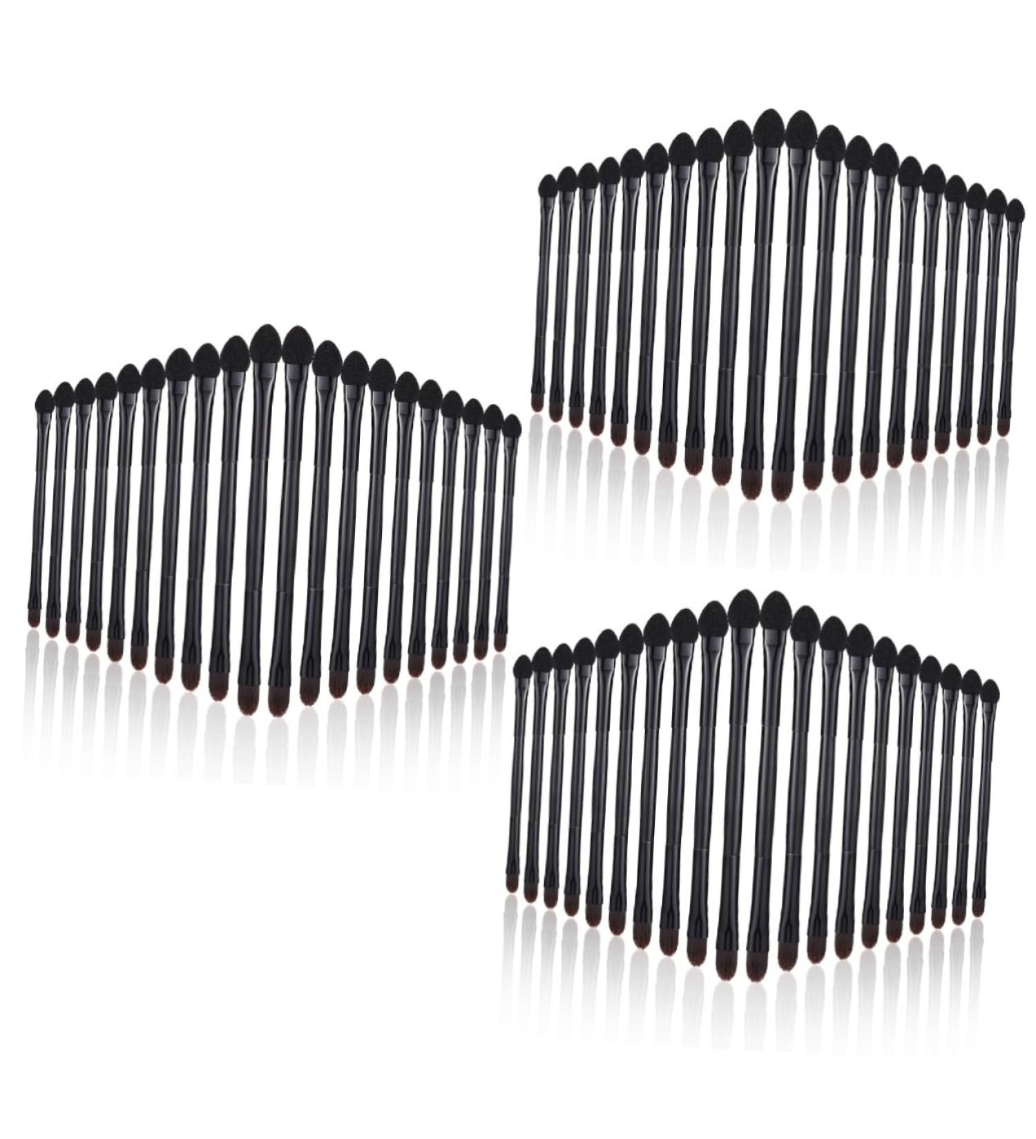 POPETPOP Powder Applicator 60 Pcs Double Eye Shadow Makeup Eyeshadow Ladies Suits Women Makeup Brush Miss Major Makeup Tools - Buy Online on GoSupps.com