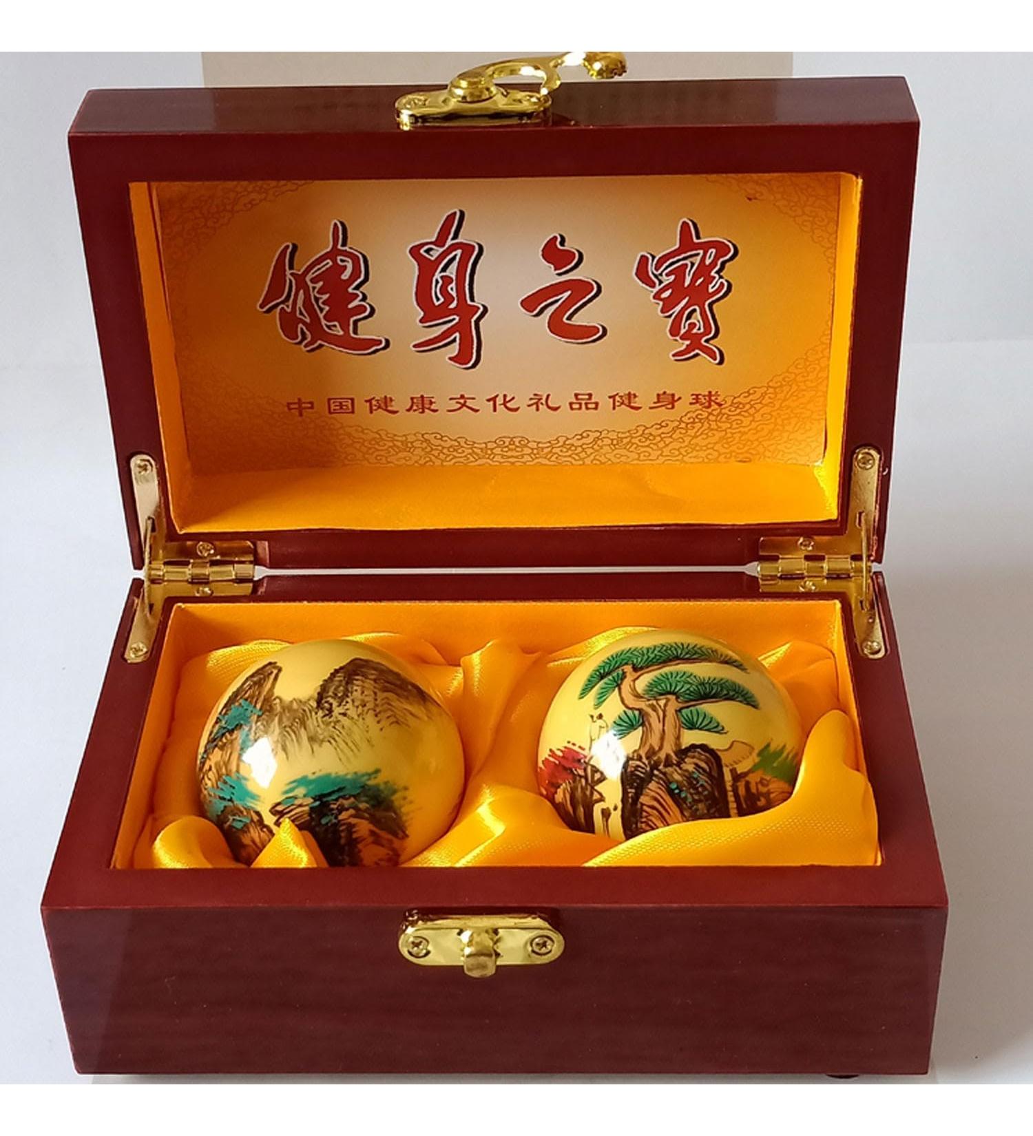 Unbit Baoding Balls - Stress Relief & Relaxation Therapy | Chinese Fitness Finger Exercise Stress Balls (Color: C) - Buy Online on GoSupps.com