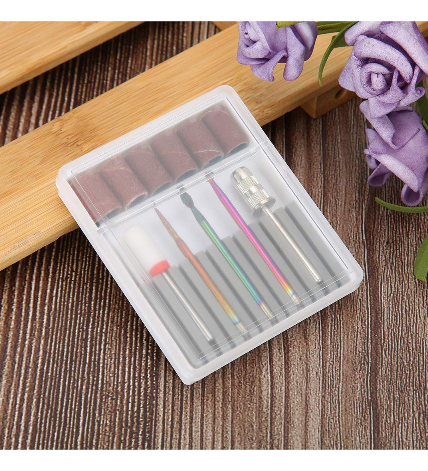 Nail Grinding Head Reshape Effective Polishing Clean And Tidy Nail Polishing Head Sets Salon Shop for Home - Buy Online on GoSupps.com