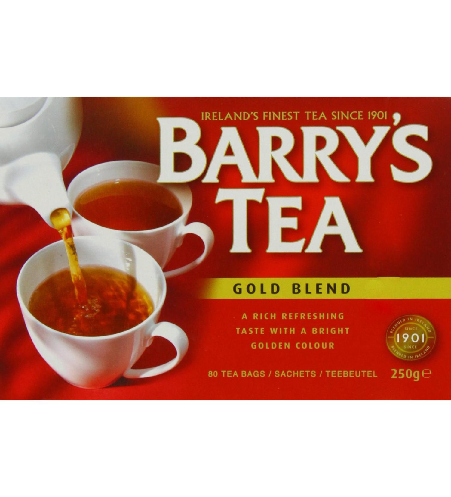  Barry's Tea Barry's 80 Gold Tea Bags 250g - Buy Online on GoSupps.com