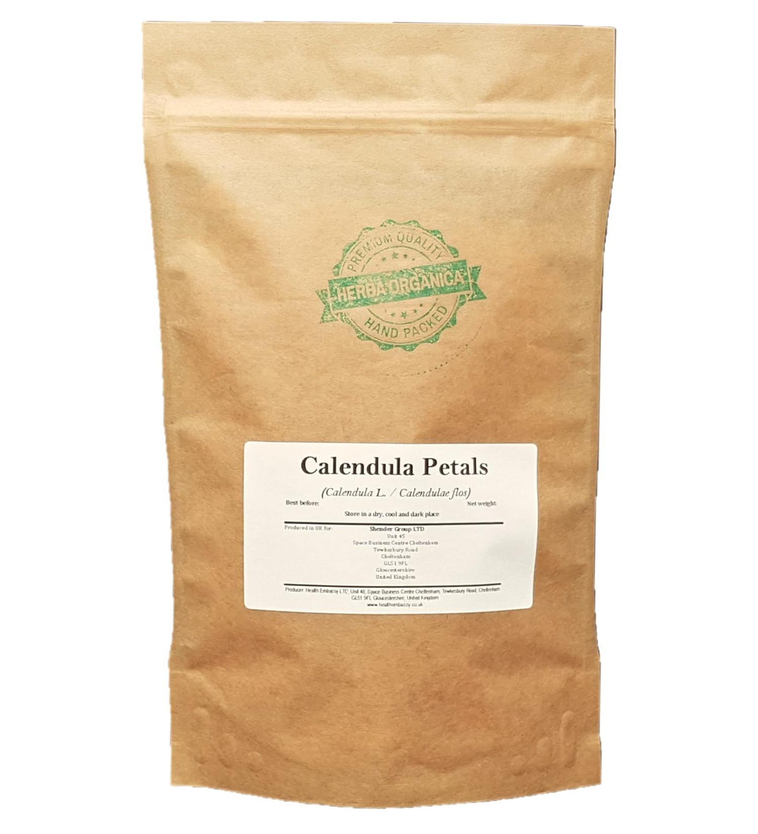 Herba Organica - Calendula Petals Herbal Tea - Calendula L - Marigold Petals - P tales de Calendula Tisane (50g) - Buy Online on GoSupps.com