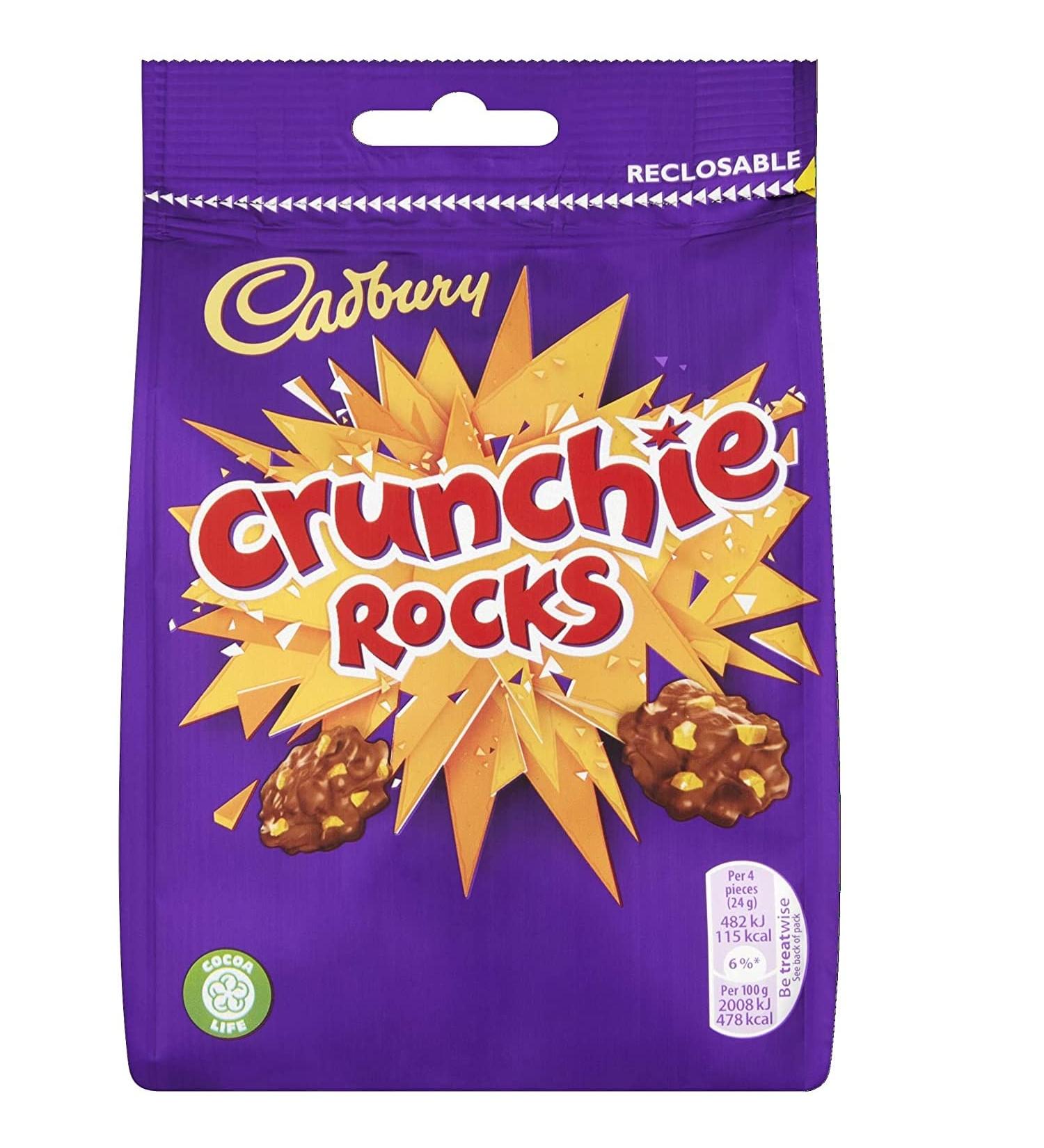  Cadbury Cadbury Crunchie Rocks Sharing Bag 130g (Pack of 5) - Buy Online on GoSupps.com