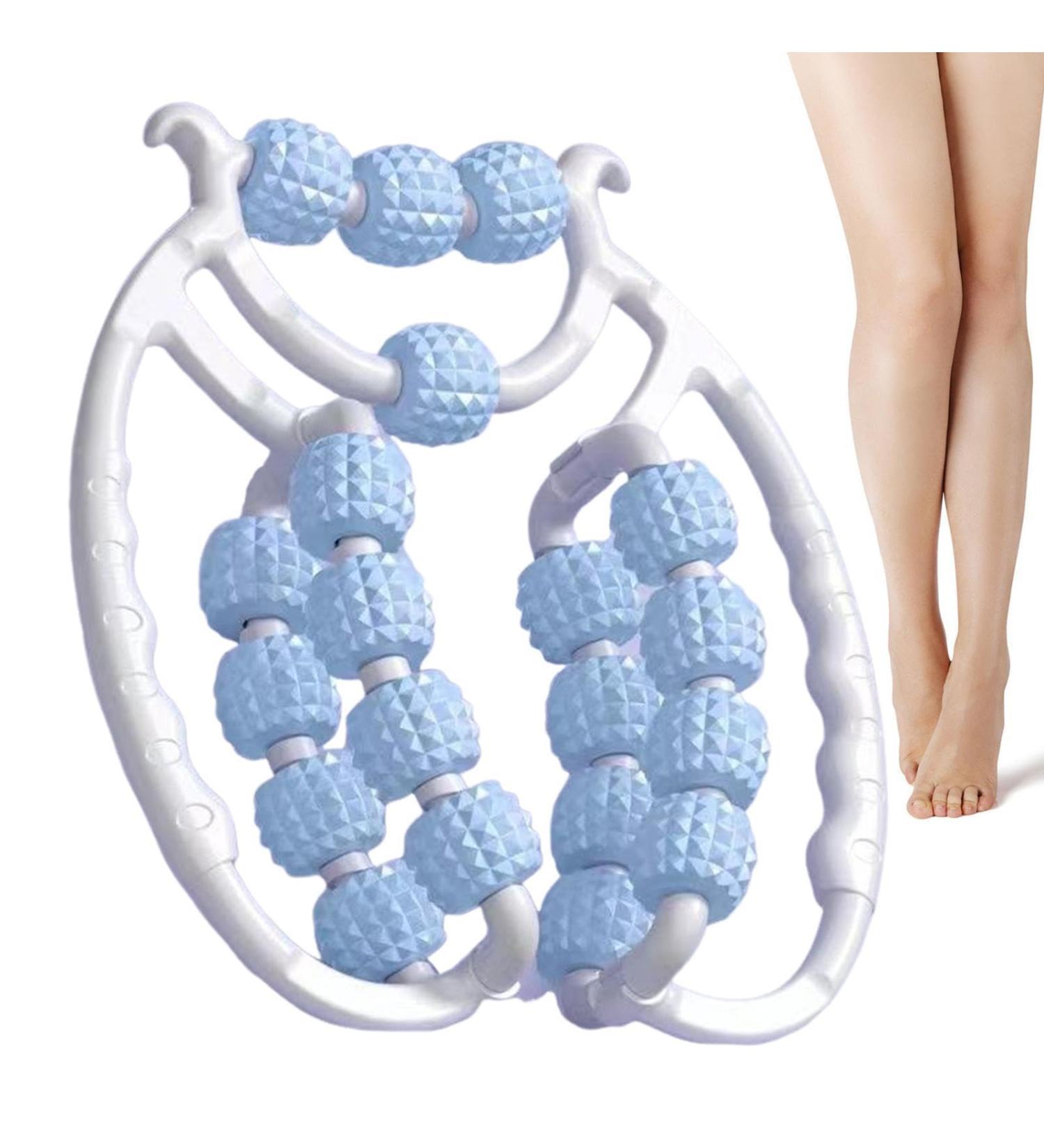 Buy Rad Fascia Muscle Roll - Adjustable Leg Massage Roller with 15 Rolls & 360 Rotation for Muscle Relaxation Calf & Neck Relief - Ideal for Yoga & Bodybuilding - Blue - Buy Online on GoSupps.com