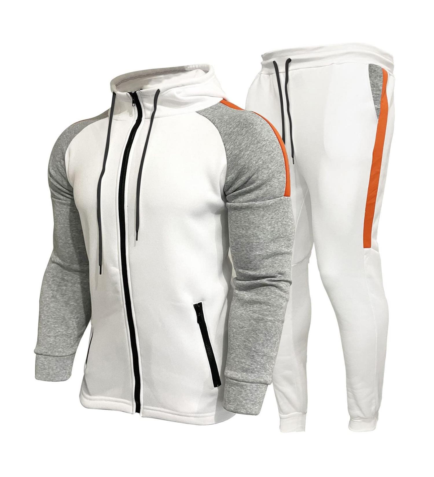 Shop Hanxiulin Men's Training Suits - Long Jogging Set Polyester Sweatshirt & Hooded Pants for Optimal Performance | International Shipping Available - Buy Online on GoSupps.com