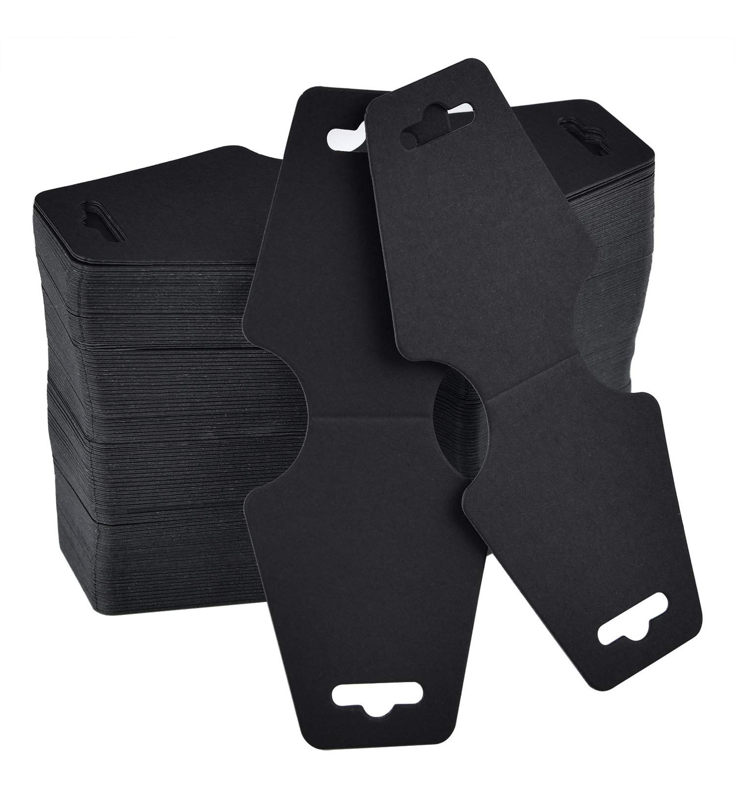 200-Piece Coopay Blank Necklace Display Cards - Kraft Paper Jewelry Hang Tags - 4.7 x 2 Inches (Black) - Buy Online on GoSupps.com