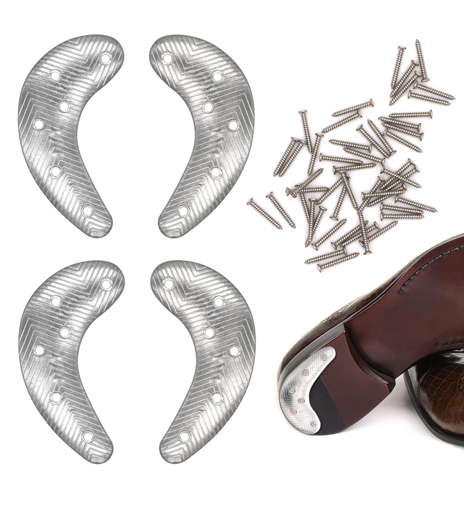 GOETOR Metal Heel Plates - 4 PCS Replacement Taps for Shoe Repair - Buy Online on GoSupps.com