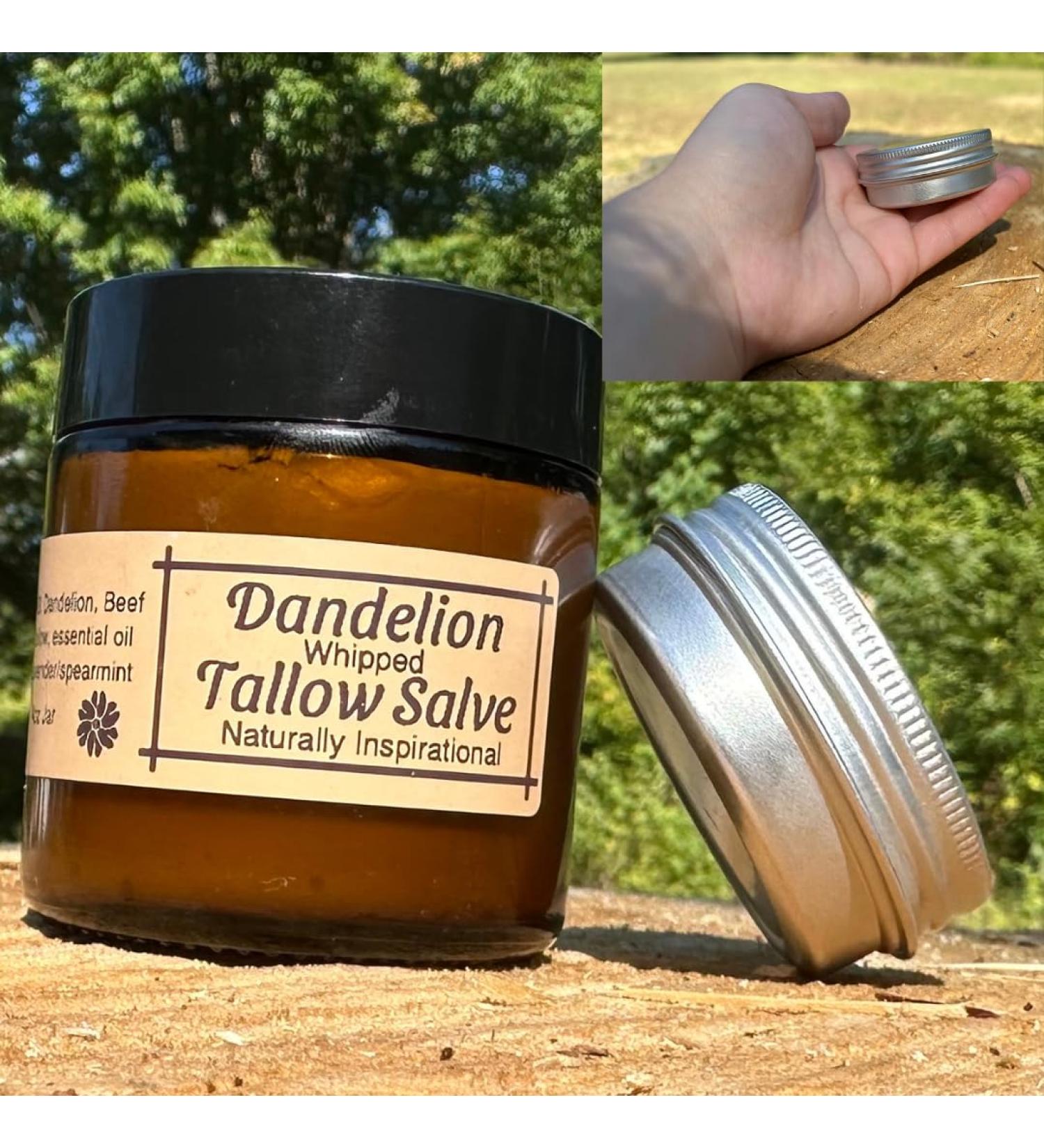 Dandelion Tallow Salve Whipped 1oz 1 Count (Pack of 1)