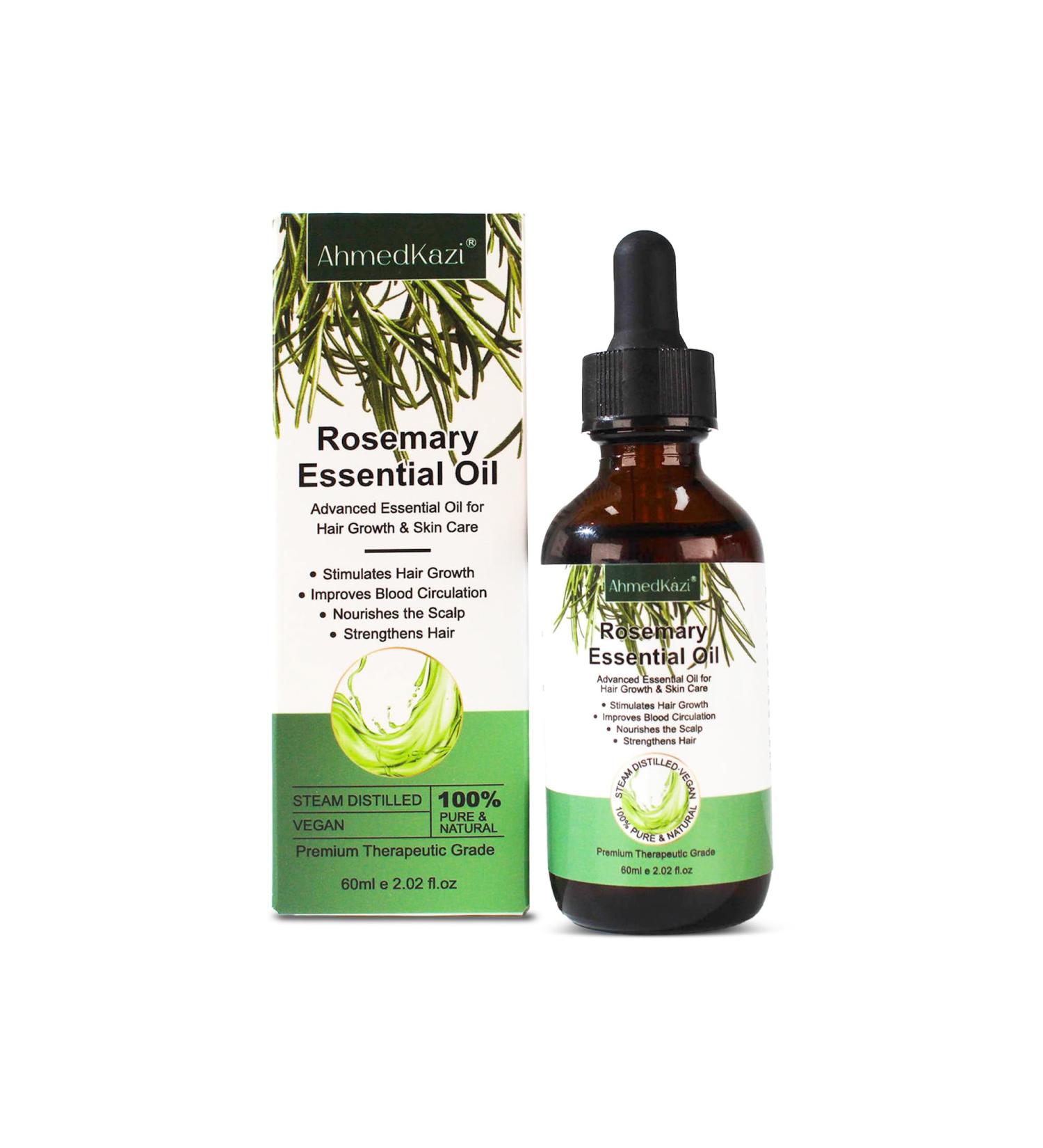 Organic Rosemary Oil for Hair Growth & Skin Care | 2.02 Fl Oz - Improve Scalp Health Minimize Gray Hair Fight Dandruff - International Shipping Available - Buy Online on GoSupps.com