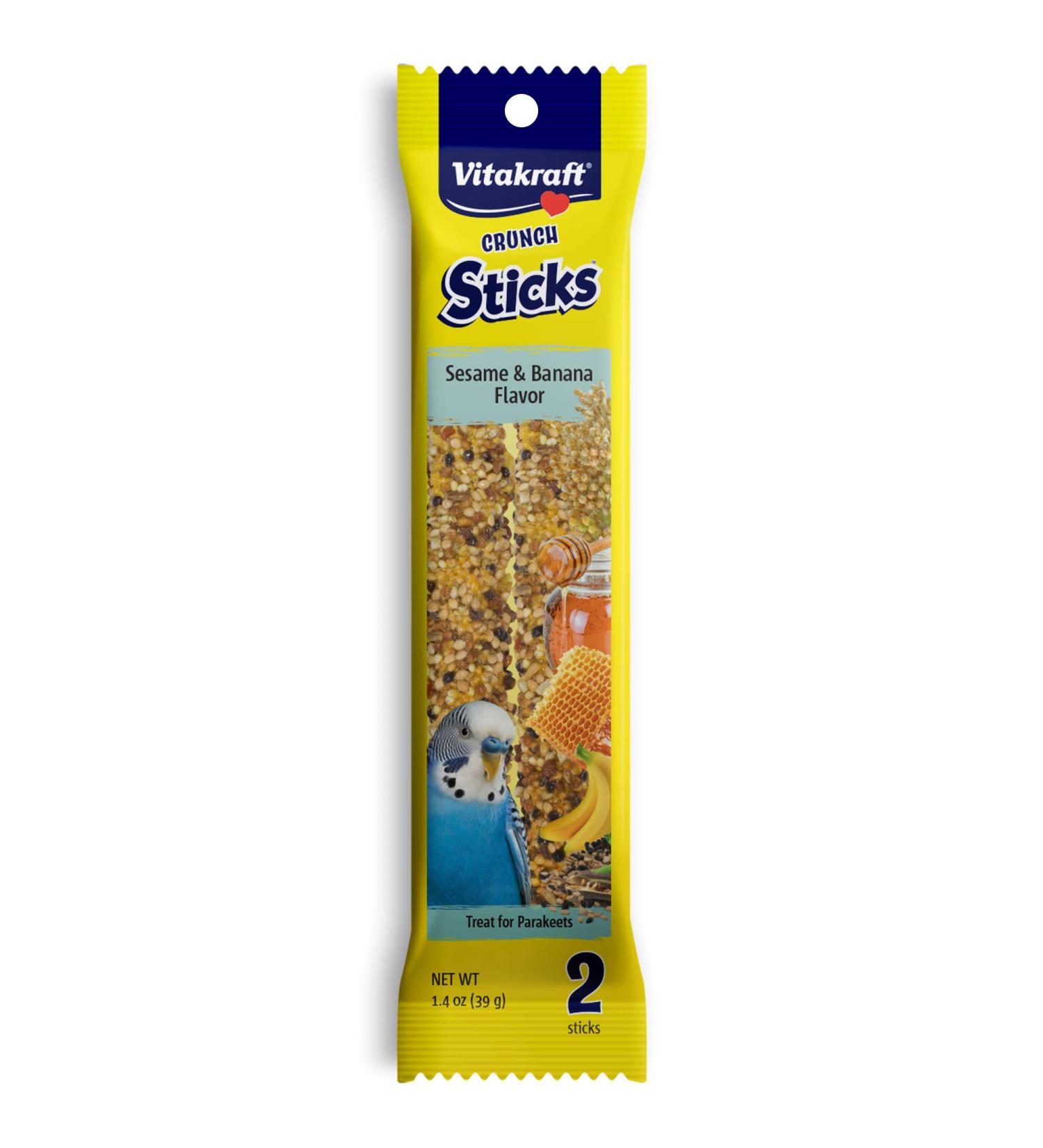 Vitakraft Parakeet Banana Sticks Treat 1.4 Ounce Bag (21119) - Buy Online on GoSupps.com