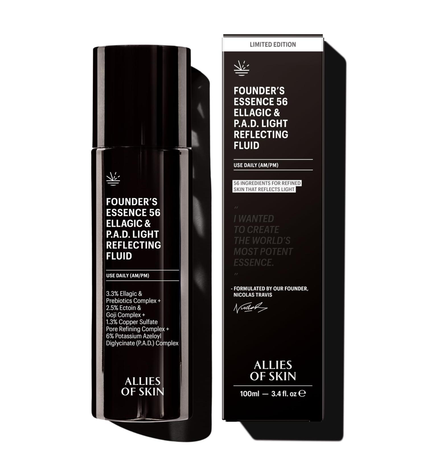 Allies of Skin Founder s Essence | Advanced Treatment with 56 Proven Active Ingredients | 6% P.A.D. Complex 3.3% Ellagic Acid + Peptides 1.3% Copper | For Skin Texture Tone & Radiance (3.4 fl oz) - Buy Online on GoSupps.com