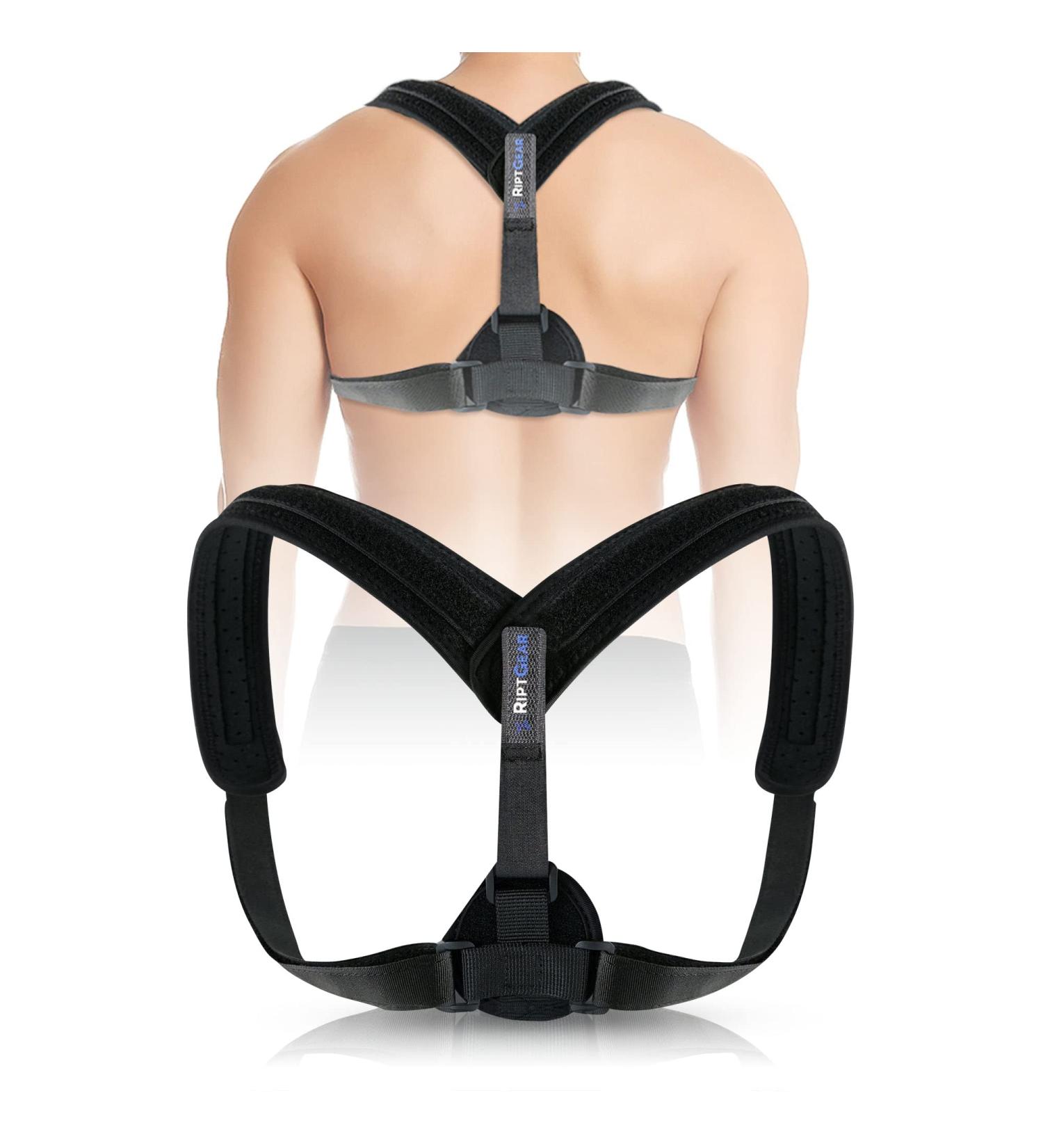 RiptGear Posture Corrector - Adjustable Back Brace for Women and Men with Shoulder Support - Buy Online on GoSupps.com
