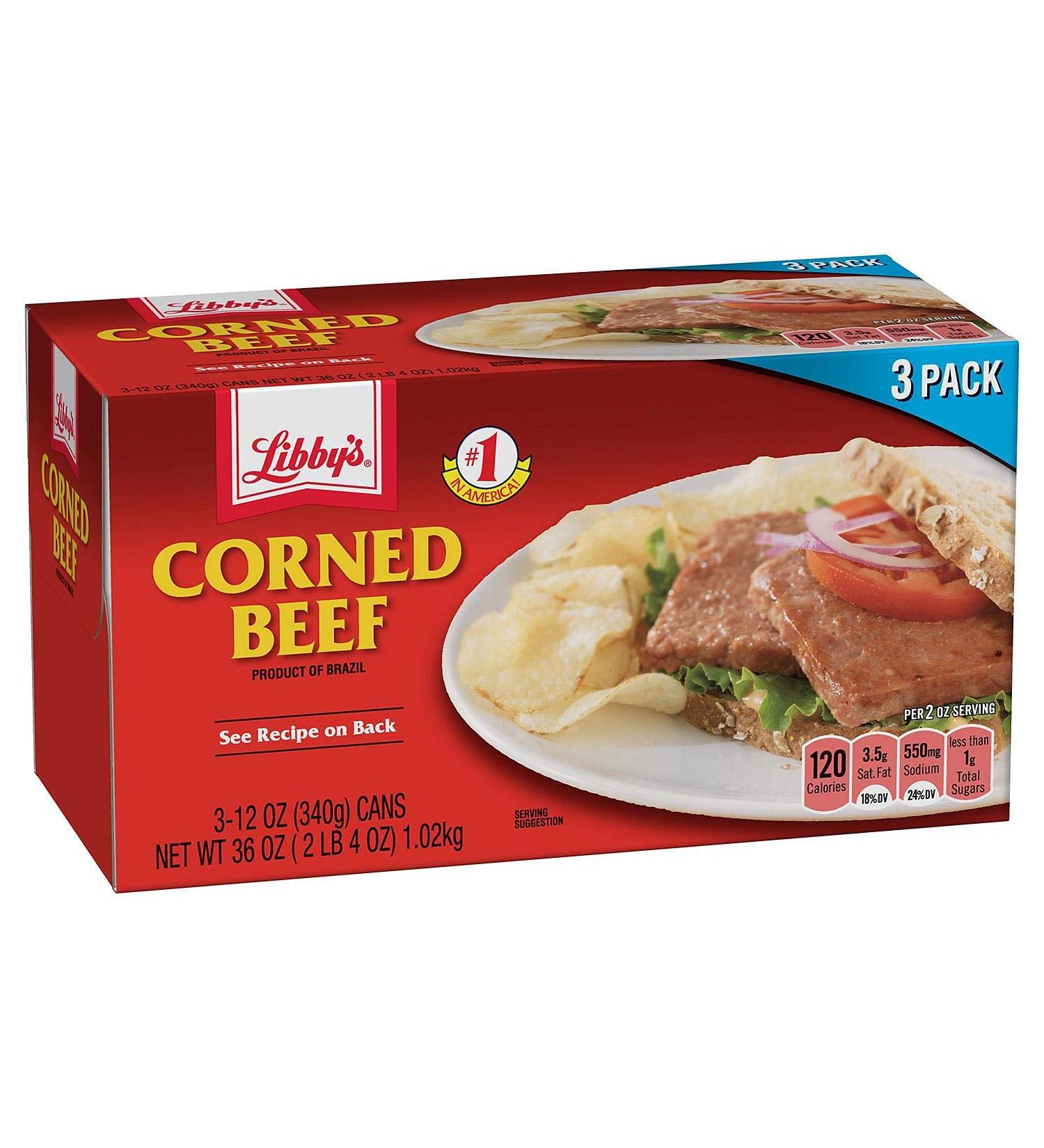 Libby's, Imported Corned Beef, 12oz Can - Pack of 3