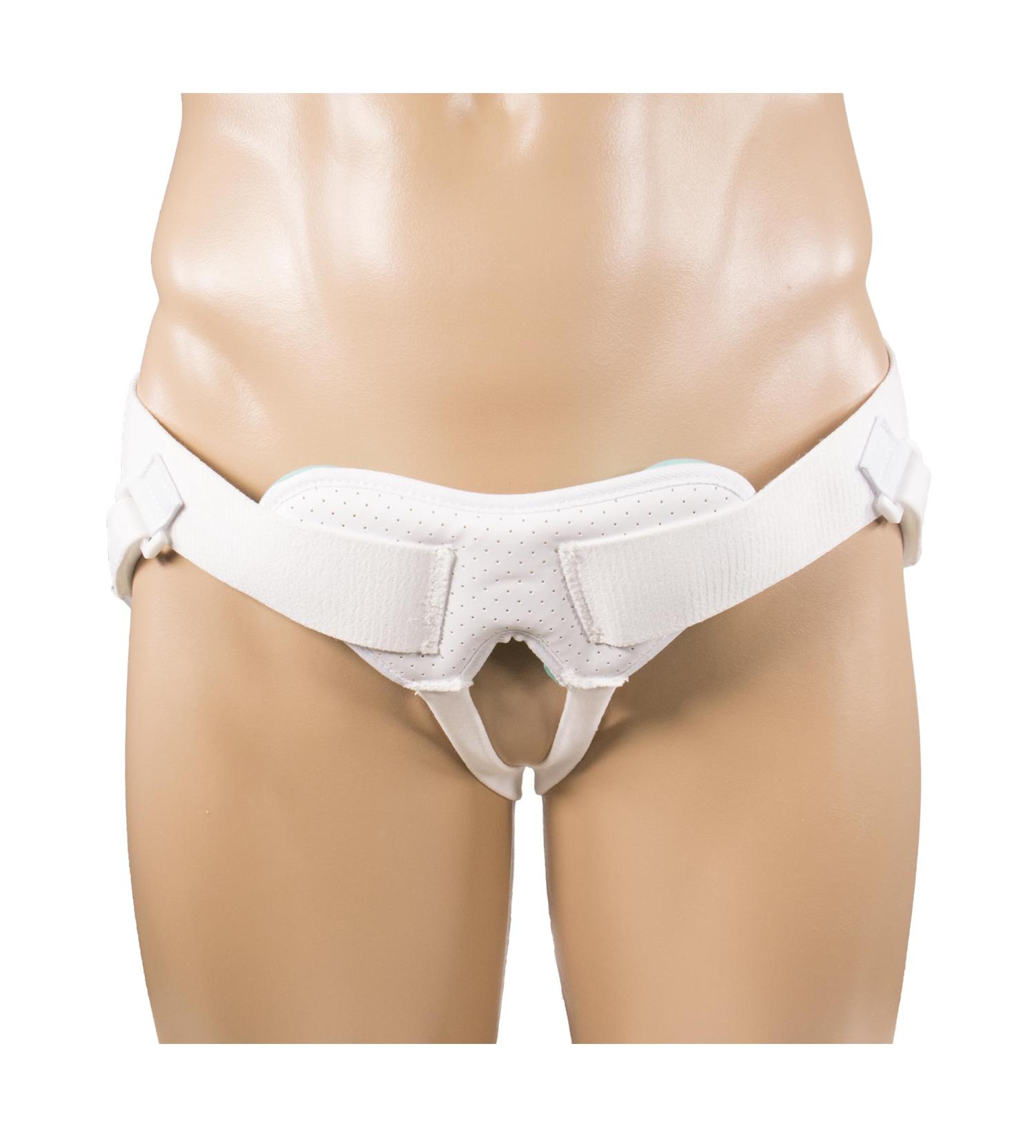 OTC Medical Hernia Belt Support for Single & Double Hernias Non-Abrasive Truss for Inguinal/Scrotal White Medium | Shop Internationally - Buy Online on GoSupps.com