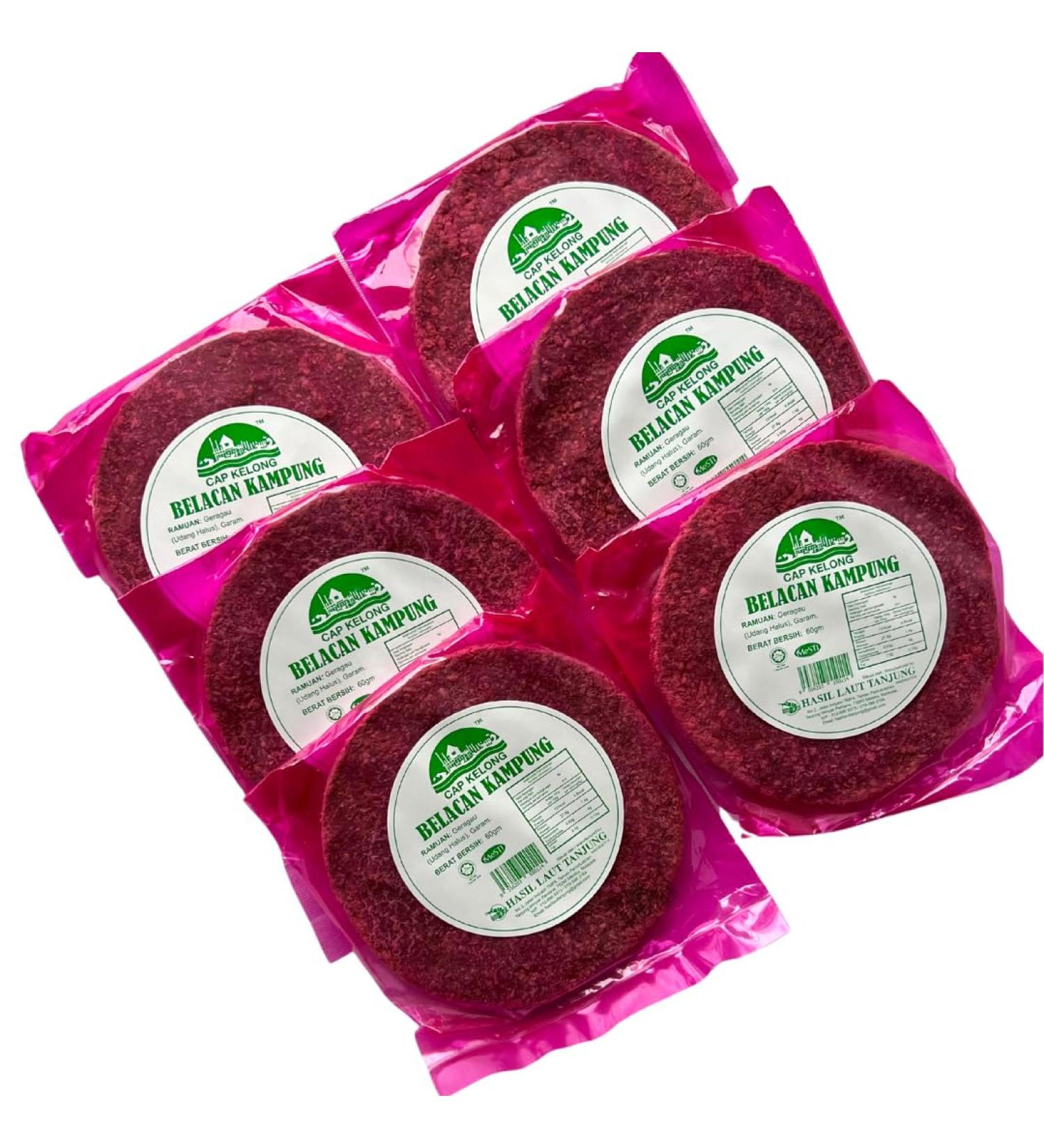  ALIBOOSTER 6 x 60g Belacan Prawn Pasta | Homemade | Fresh | Original Malaysian Halal - Buy Online on GoSupps.com