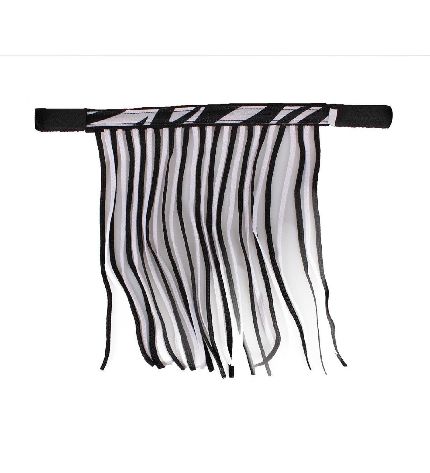 ARBO-INOX - Fly fringes - simple - colored - with or without ears (Full Warmblood Zebra) Full Warmblood Zebra